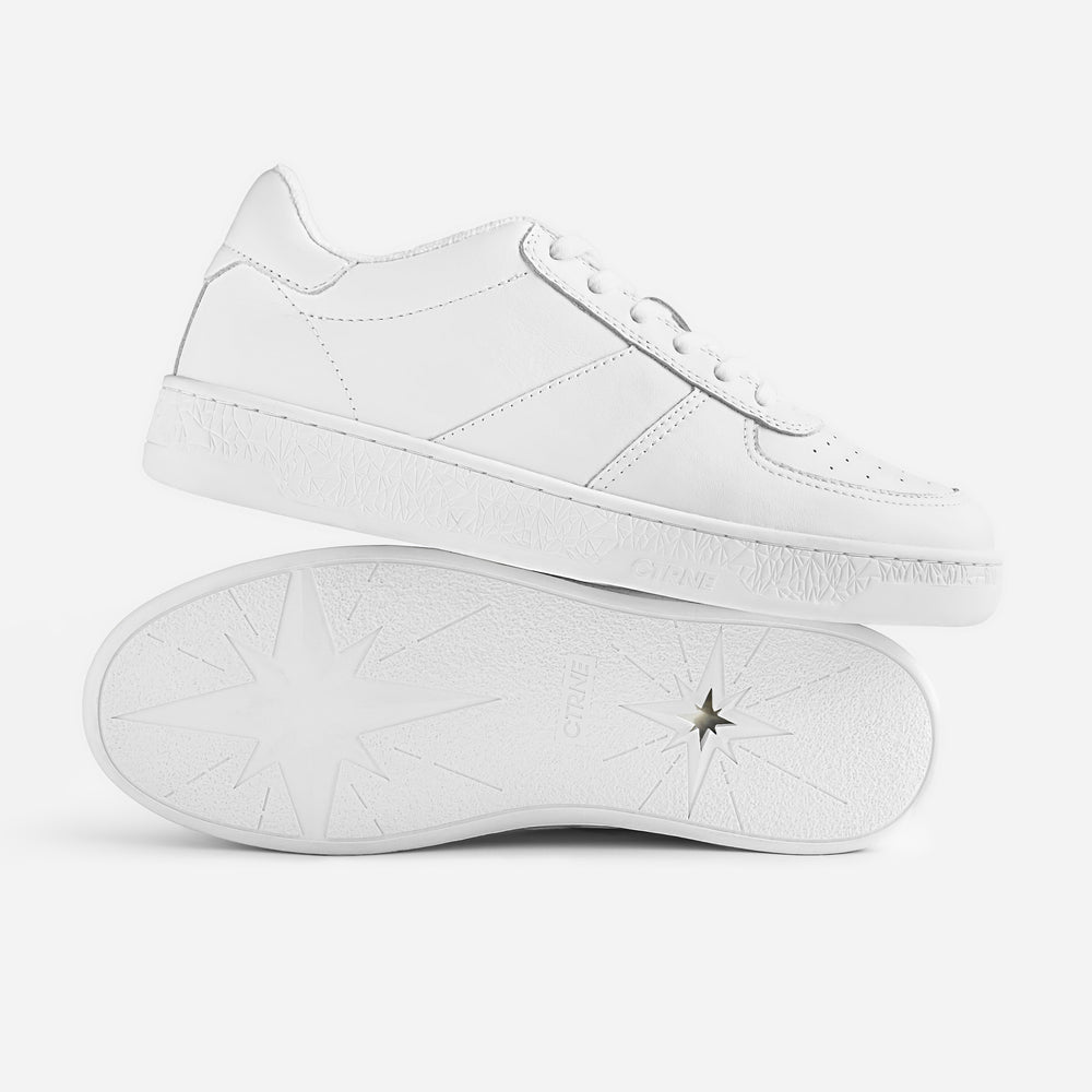 The Manifest Sneaker in White/Leather