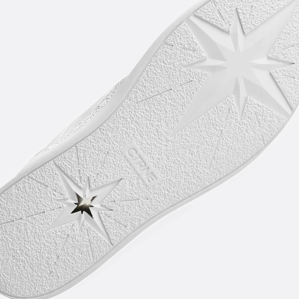 The Manifest Sneaker in White/Leather