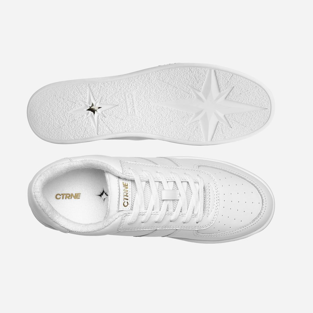 The Manifest Sneaker in White/Leather