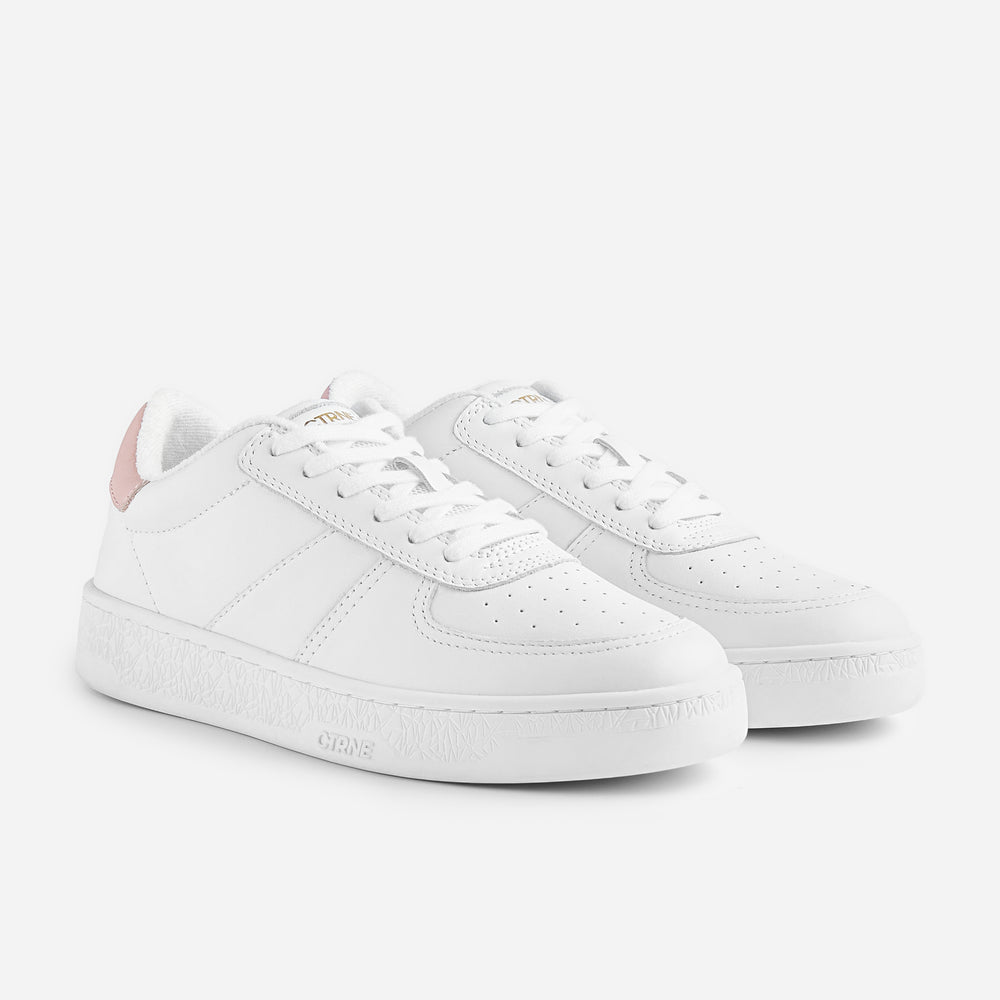 The Manifest Sneaker in White/Pink/Leather Ladies