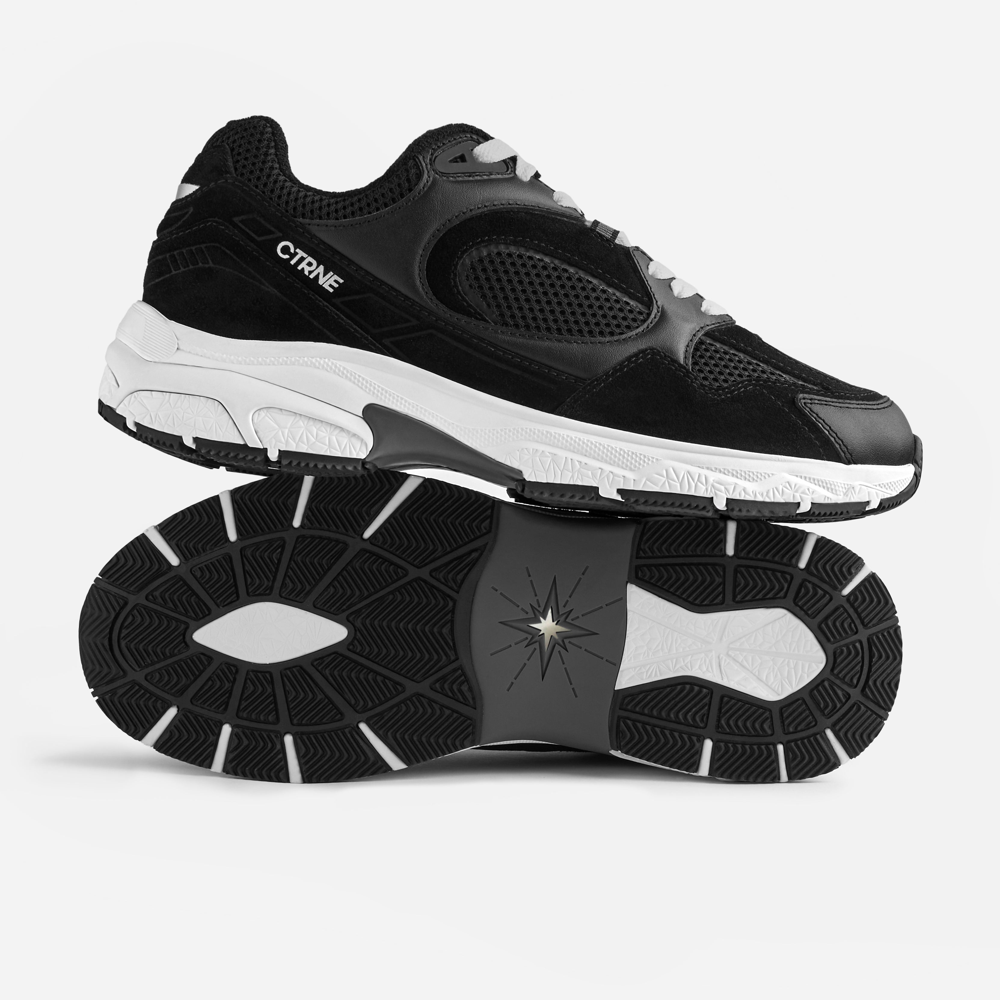 The Abundance Sneaker Black/White/Suede