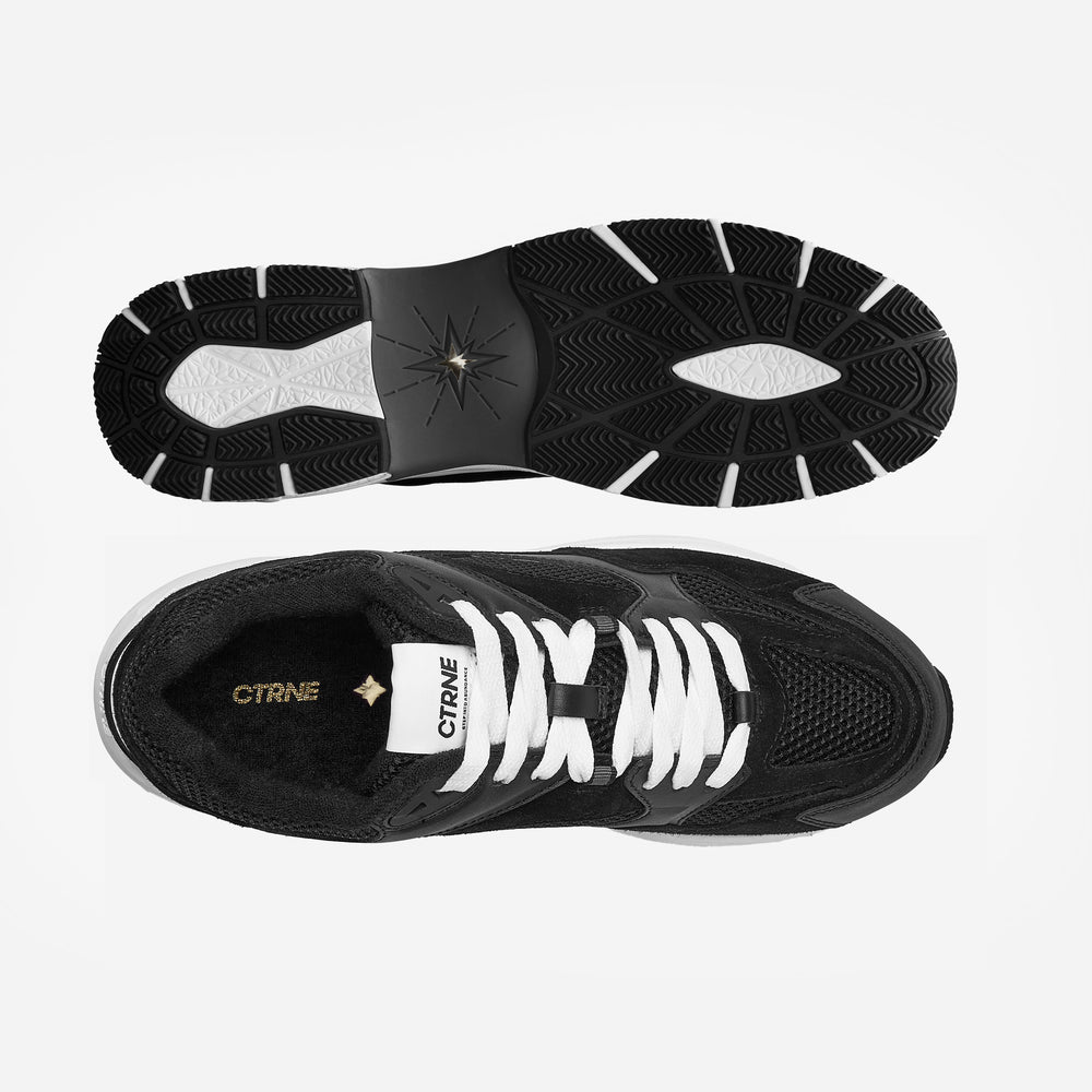 The Abundance Sneaker Black/White/Suede