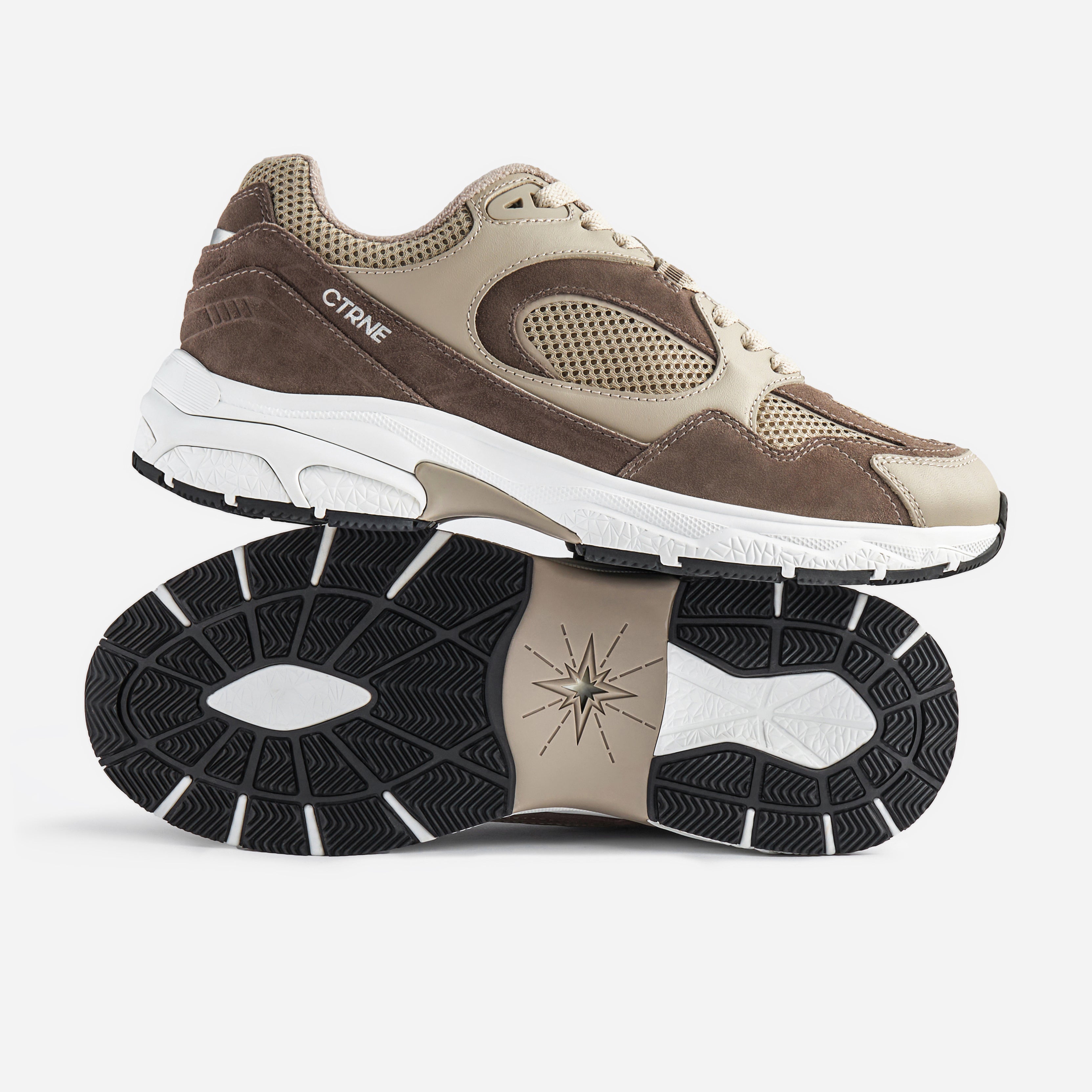 The Abundance Sneaker Brown/White/Suede