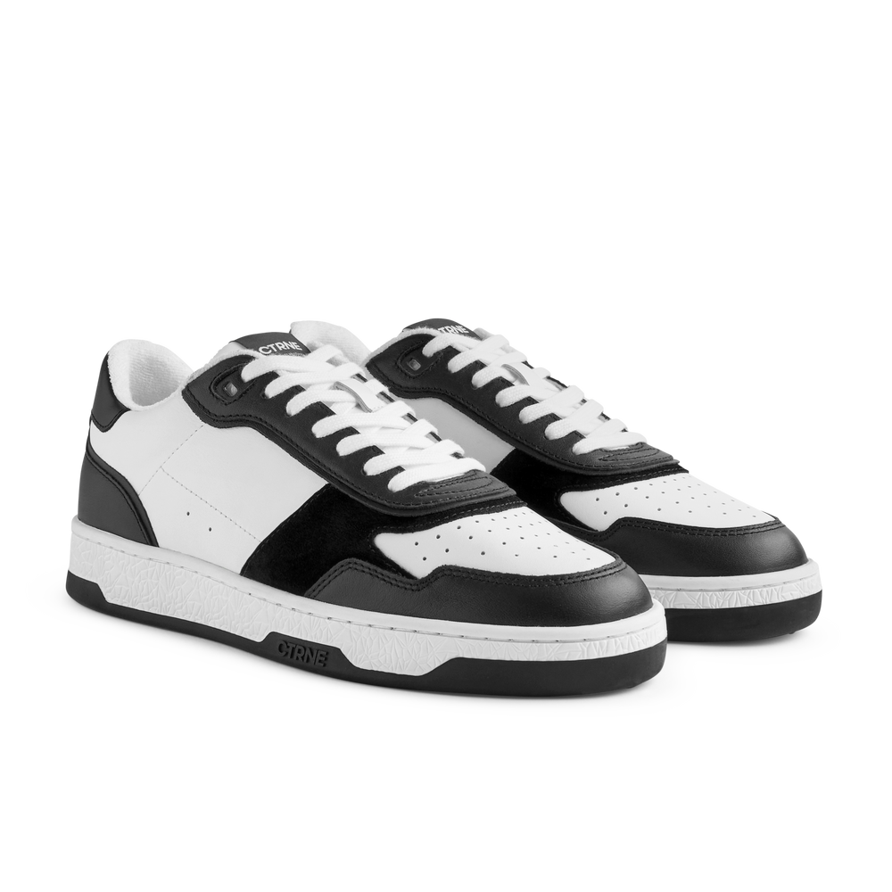 Orgonite Manifest Sneaker in Black/White Leather Ladies