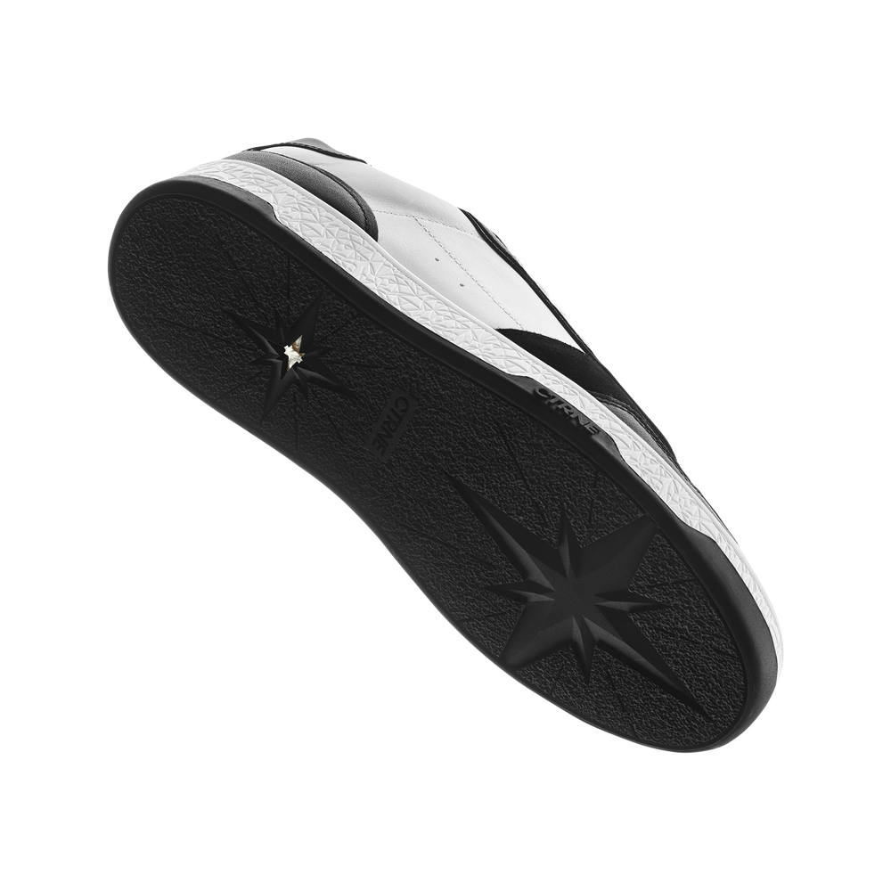 Orgonite Manifest Sneaker in Black/White Leather Ladies