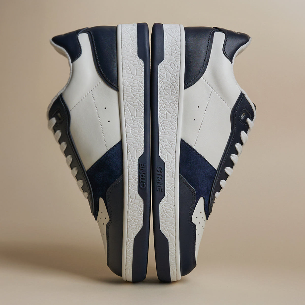 Orgonite Manifest Sneaker in Dark Blue/White Leather