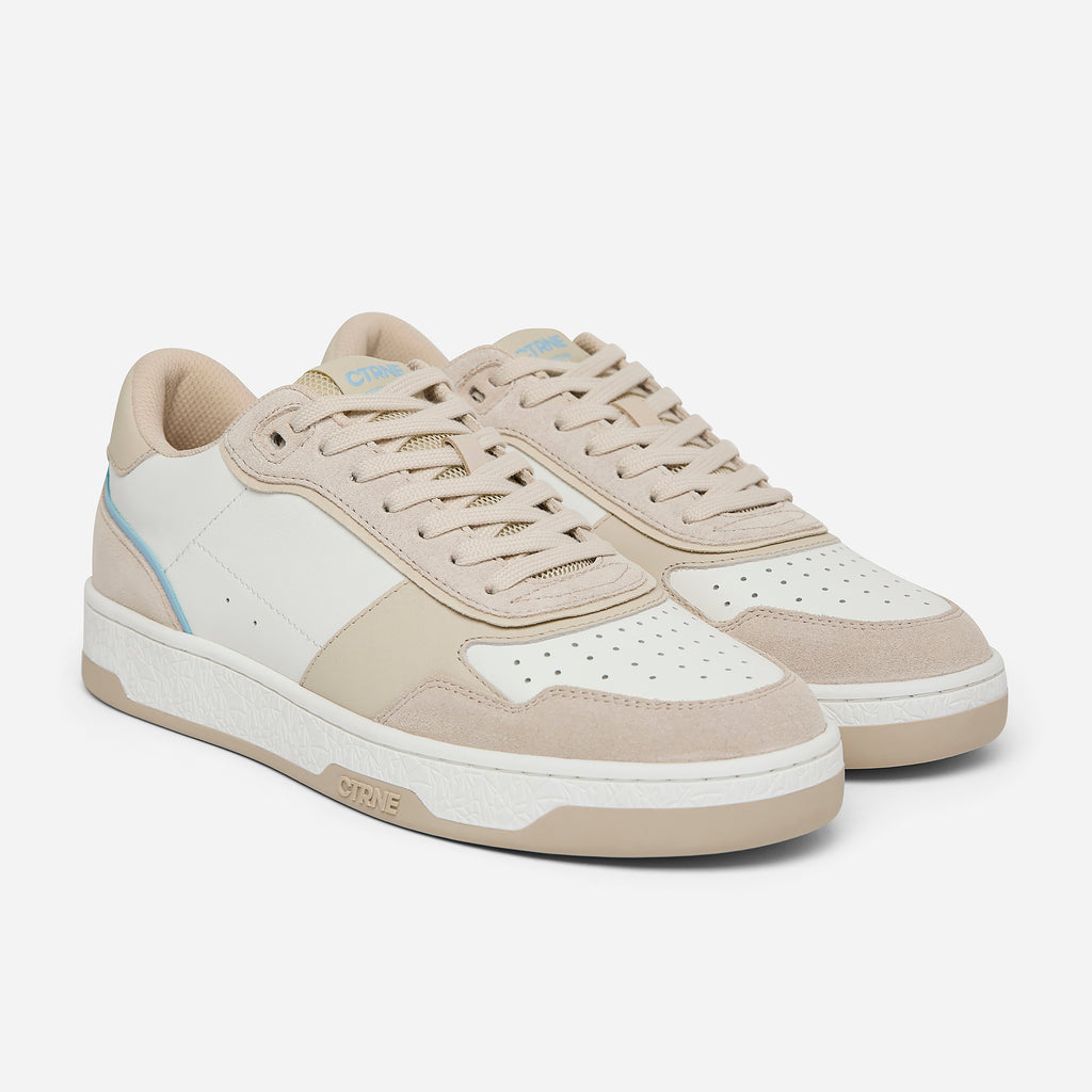 Orgonite Manifest Sneaker - Oatmilk/Sterling Blue/Leather - Ladies