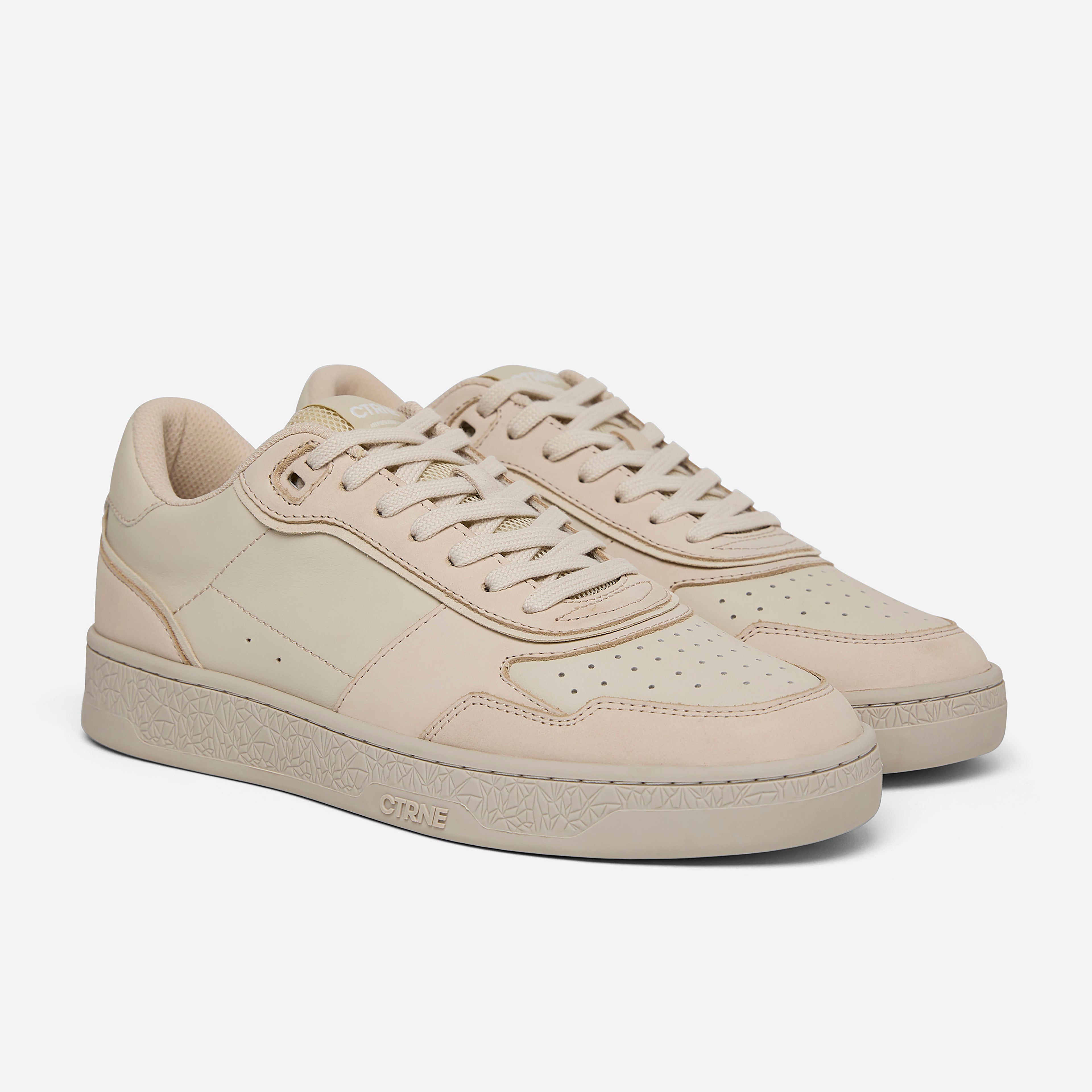 Orgonite Manifest Sneaker - Oatmilk/Leather - Ladies