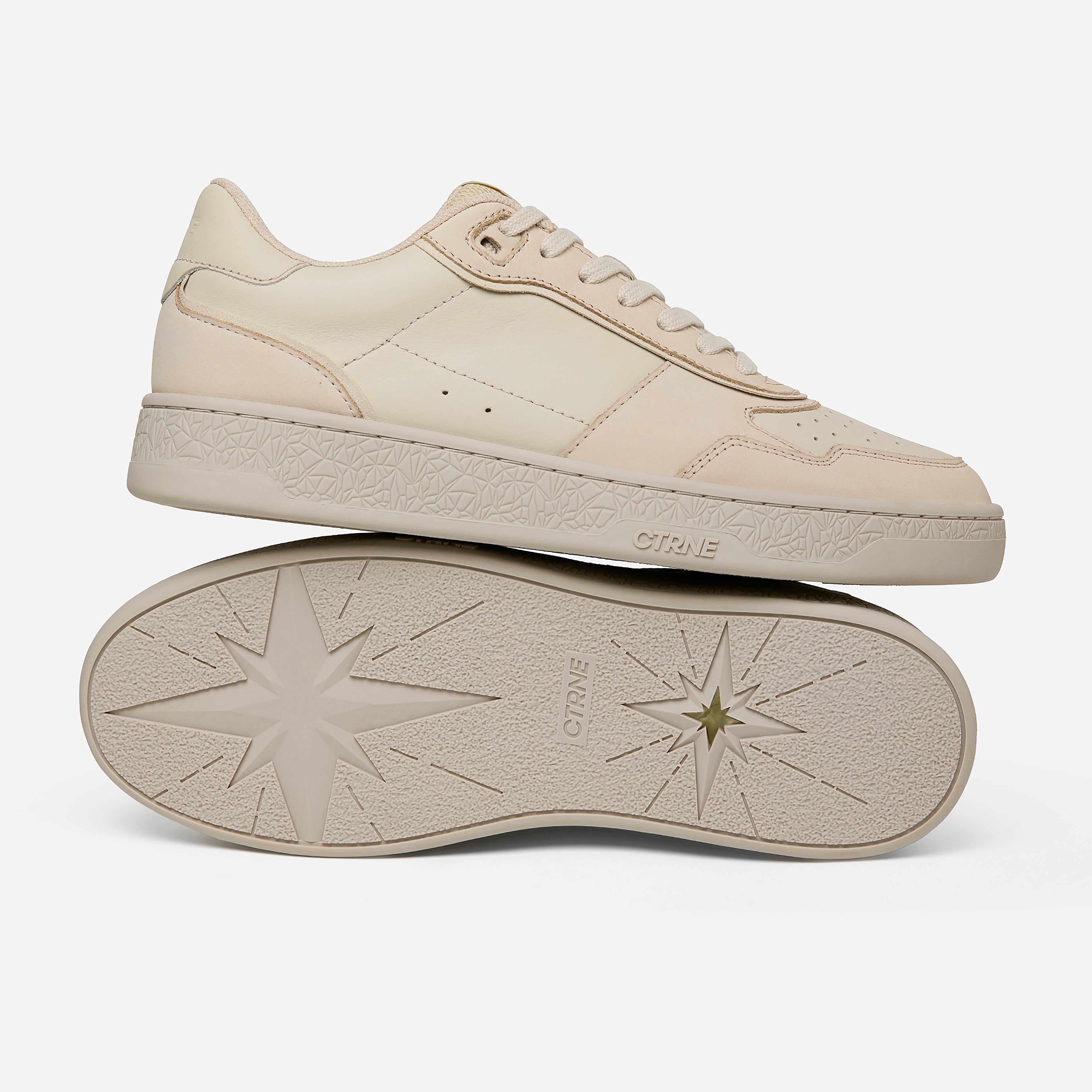 Orgonite Manifest Sneaker - Oatmilk/Leather