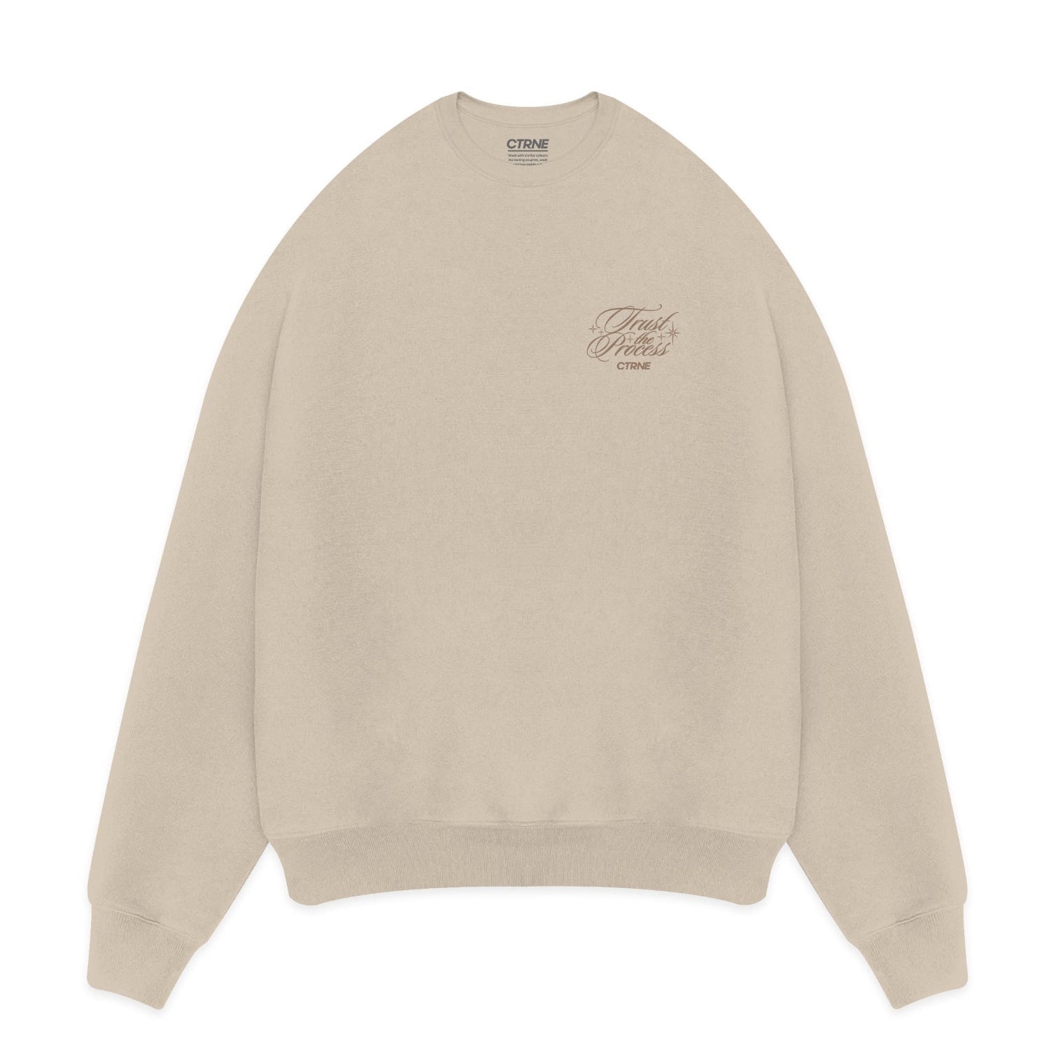 CTRNE Trust The Process Sweatshirt Sand