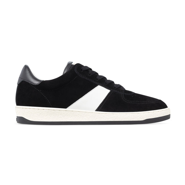 Geode Manifest Sneaker in Black/White/Suede