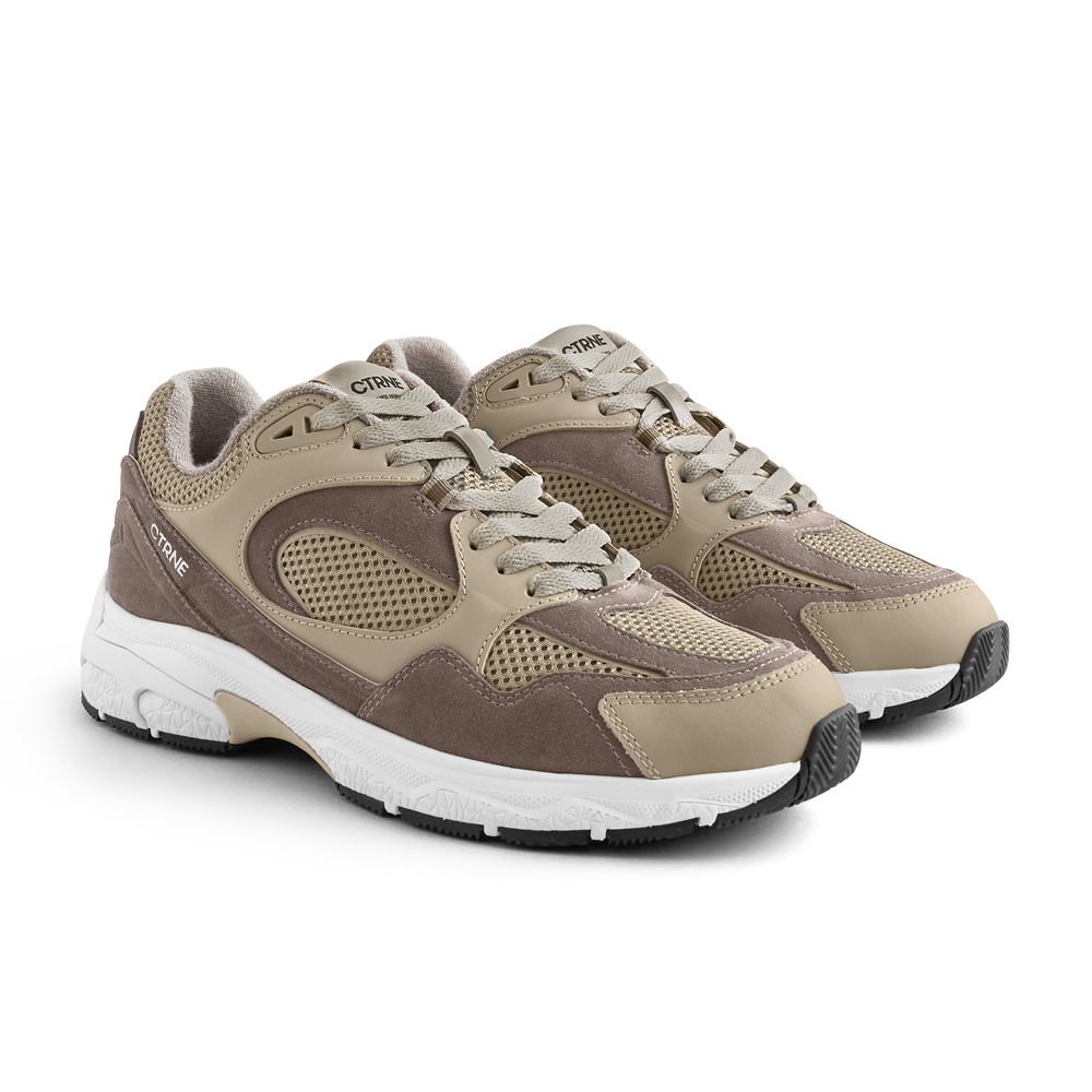 The Abundance Sneaker Brown/White/Suede