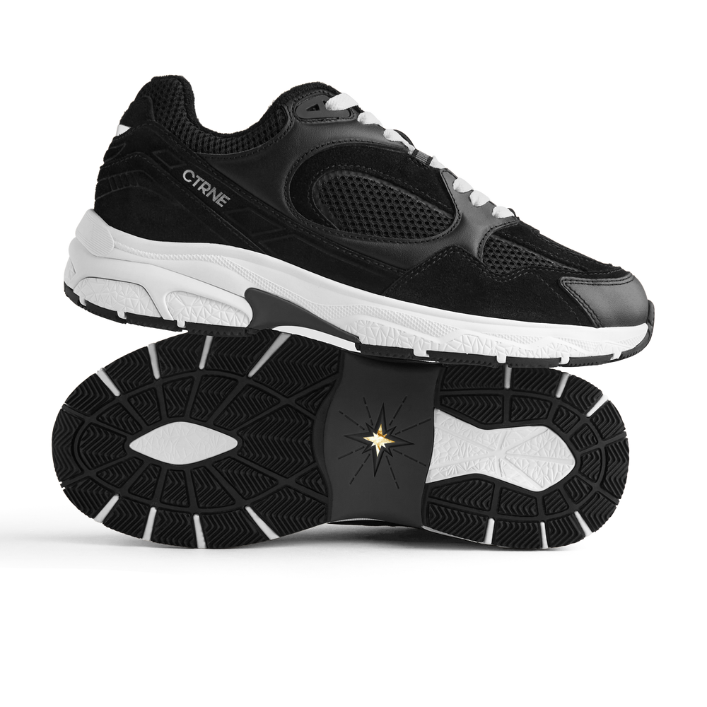 The Abundance Sneaker Black/White/Suede