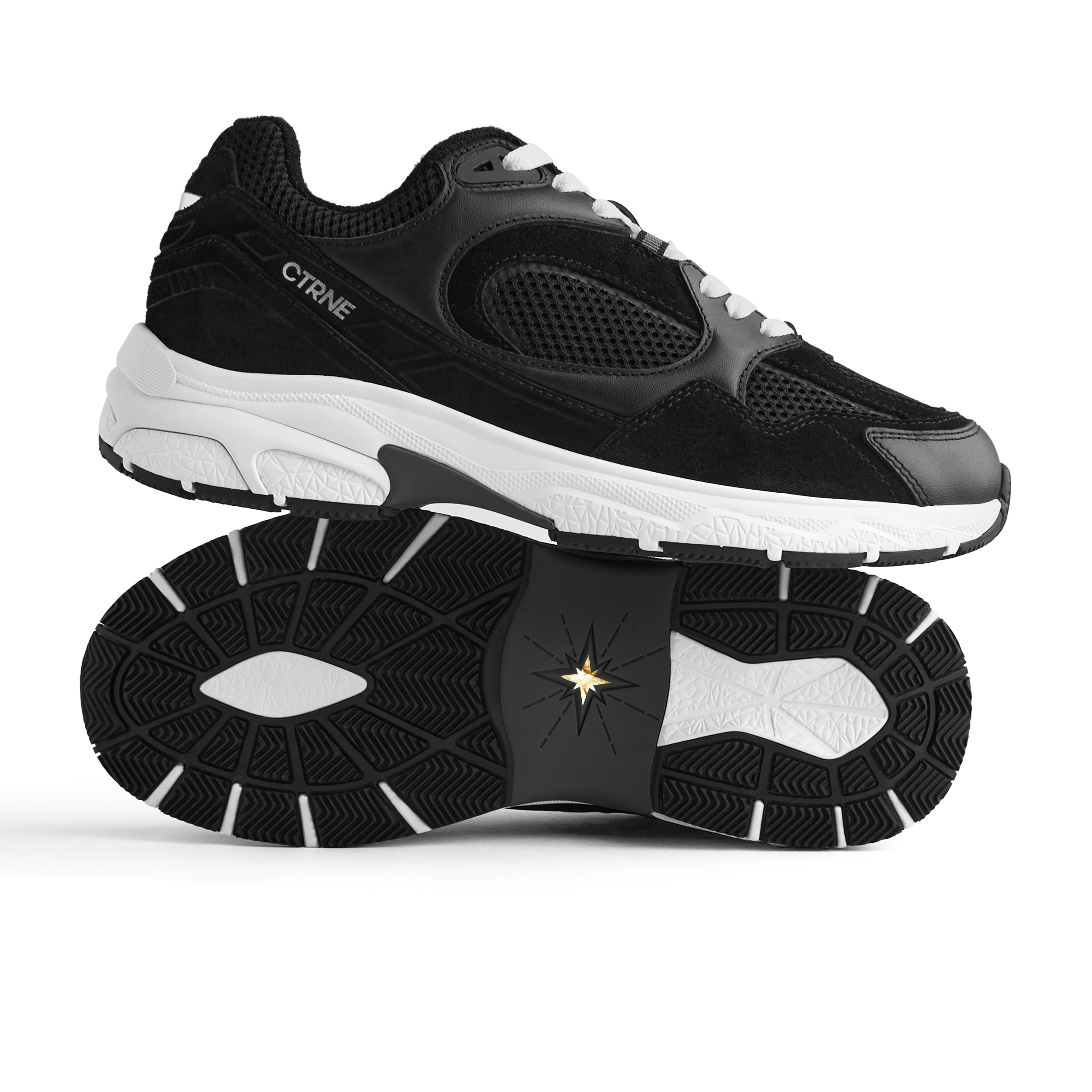 The Abundance Sneaker Black/White/Suede