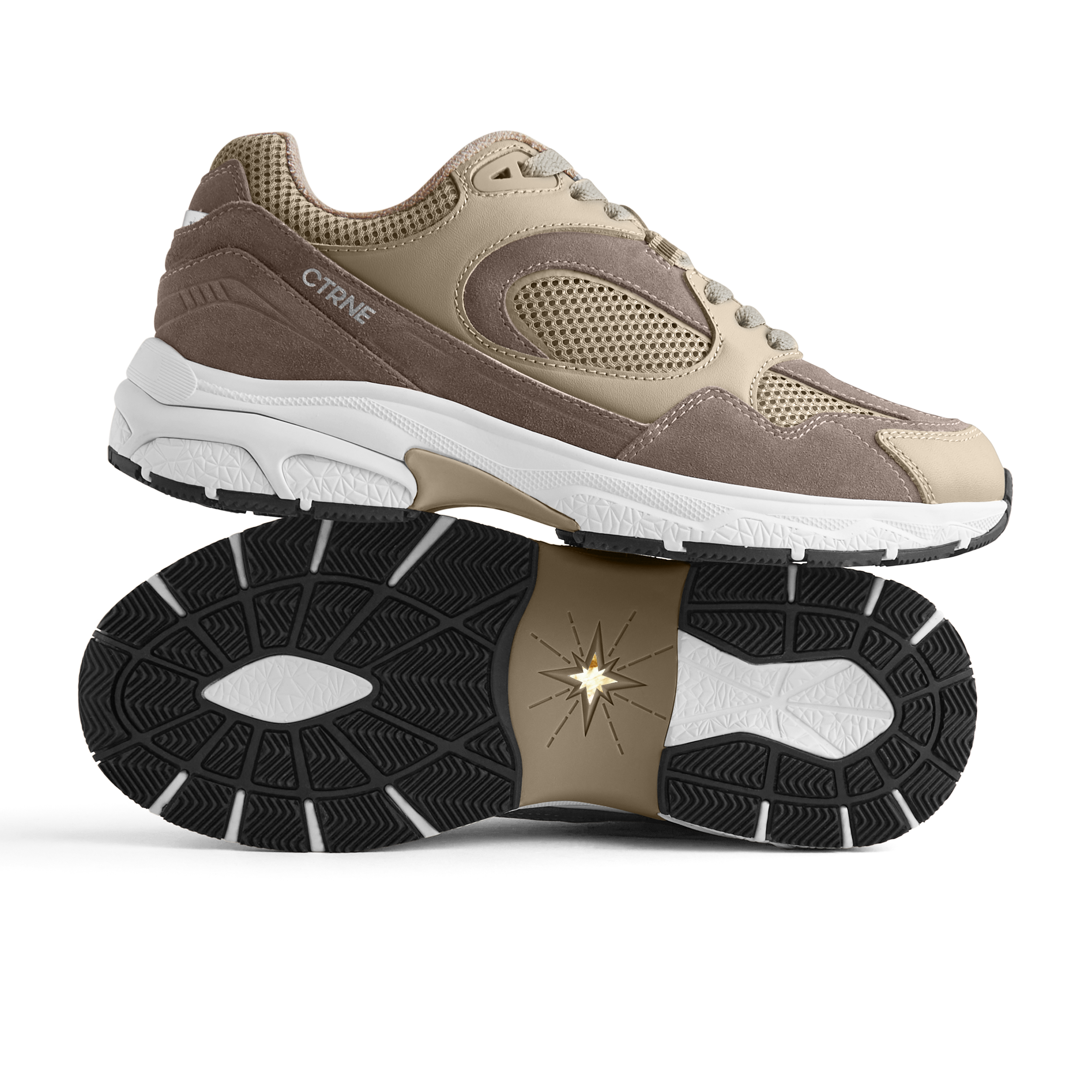 The Abundance Sneaker Brown/White/Suede