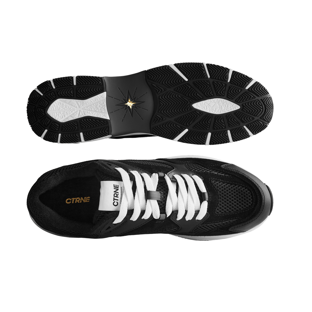 The Abundance Sneaker Black/White/Suede
