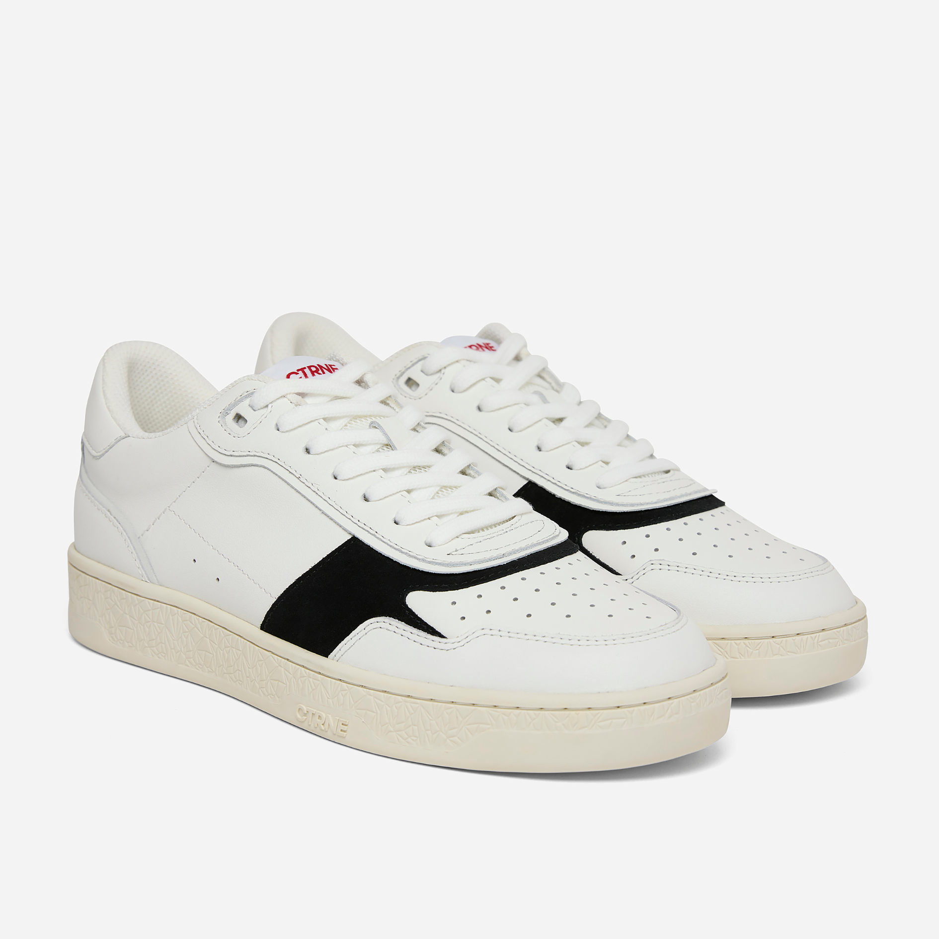 Orgonite Manifest Sneaker - White/Black/Red/Leather