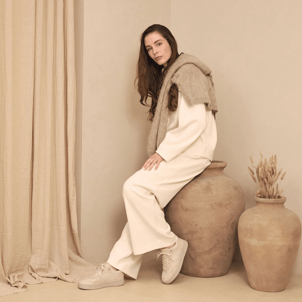 Orgonite Manifest Sneaker Oatmilk/Leather Ladies