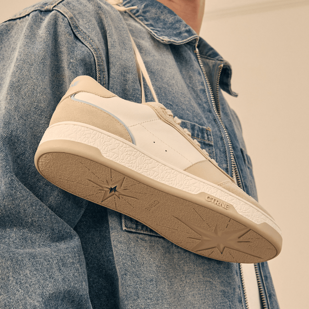 Orgonite Manifest Sneaker - Oatmilk/Sterling Blue/Leather
