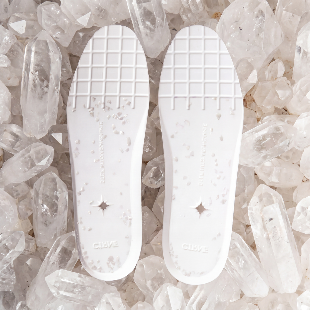 Geode Manifest Sneaker in Weiß/Leder