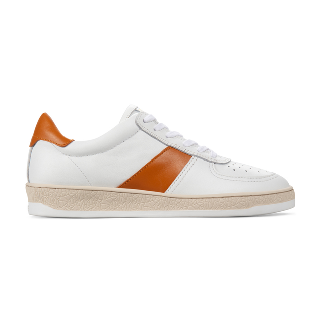 Zapatillas Geode Manifest en color blanco, naranja y cuero para mujer