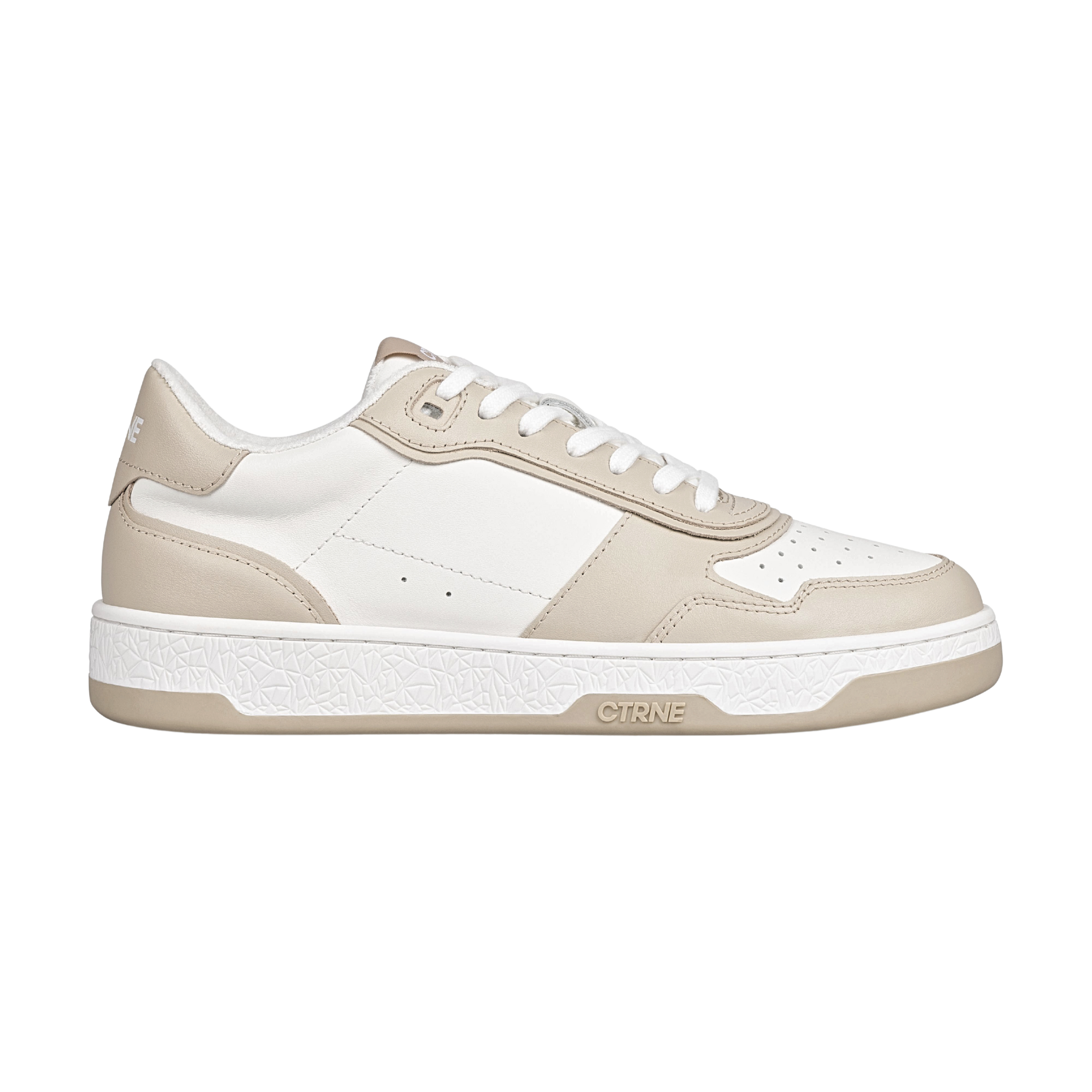 Orgonite Manifest Sneaker in White/Beige/Leather Ladies