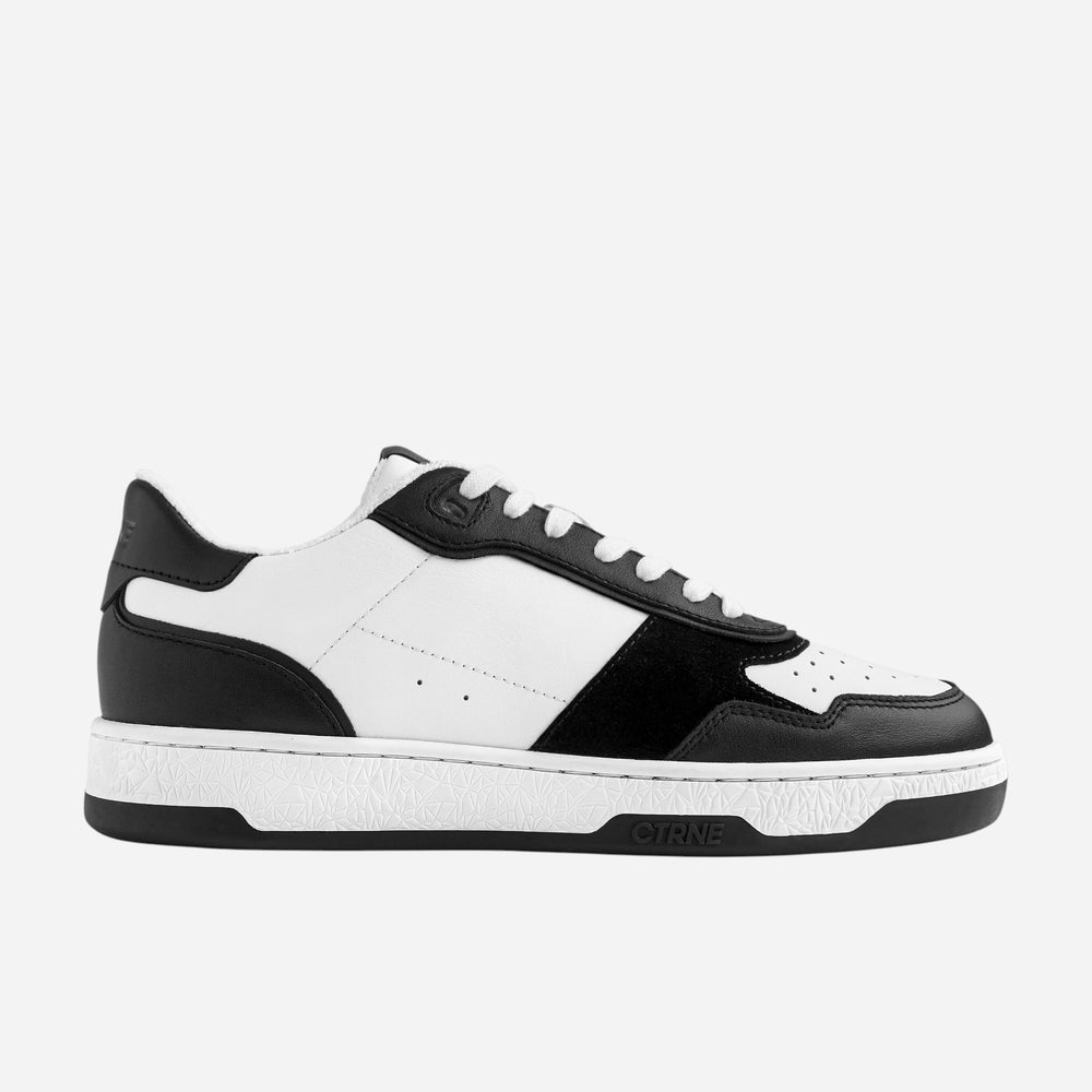 Orgonite Manifest Sneaker in Black/White Leather Ladies