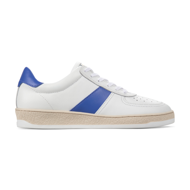 Zapatillas Geode Manifest en color blanco, azul y cuero para mujer