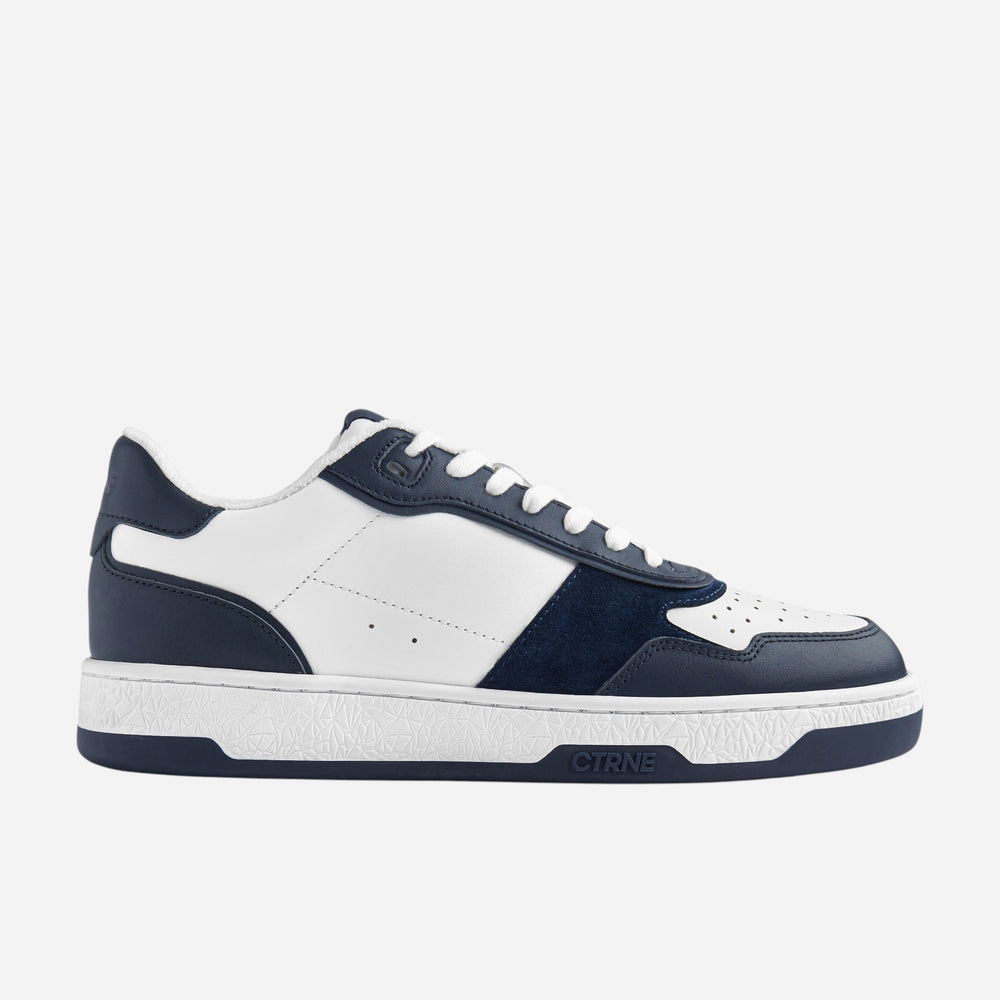 Orgonite Manifest Sneaker in Dark Blue/White Leather