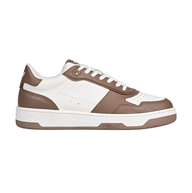 Orgonite Manifest Sneaker in White/Beige/Leather