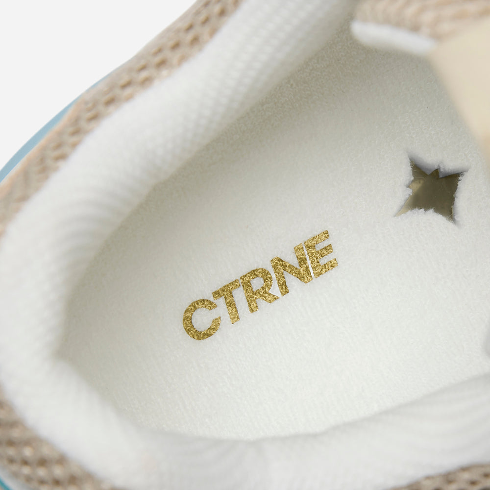 The Abundance Sneaker Oatmilk/Sterling Blue/Leather Ladies