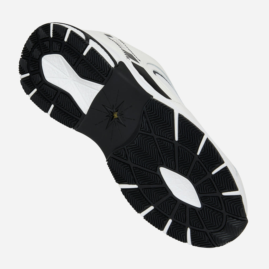 The Abundance Sneaker - White/Jet Black/Leather
