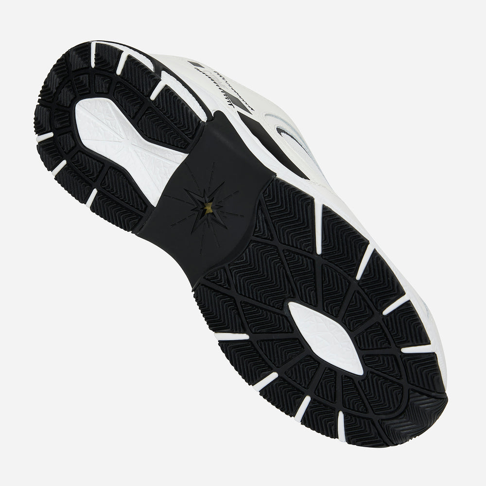 The Abundance Sneaker - White/Jet Black/Leather - Ladies