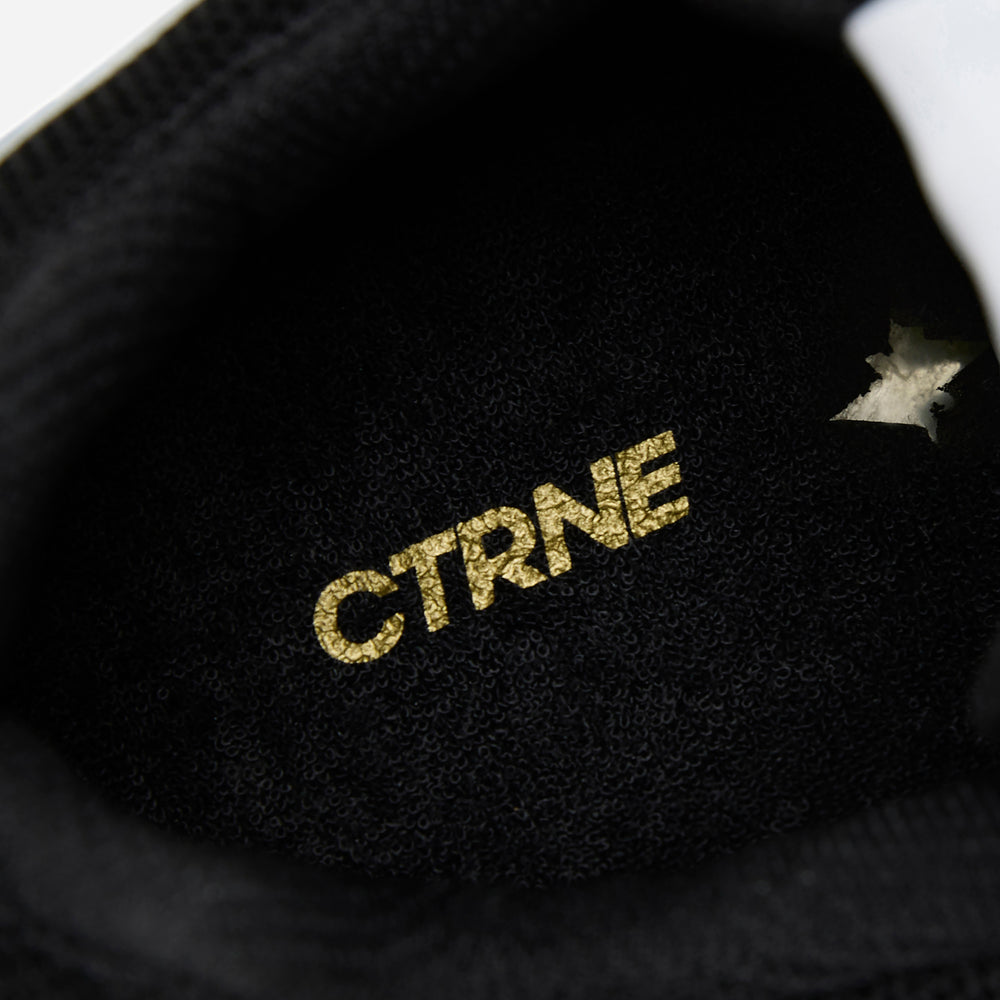 The Abundance Sneaker White/Jet Black/Leather