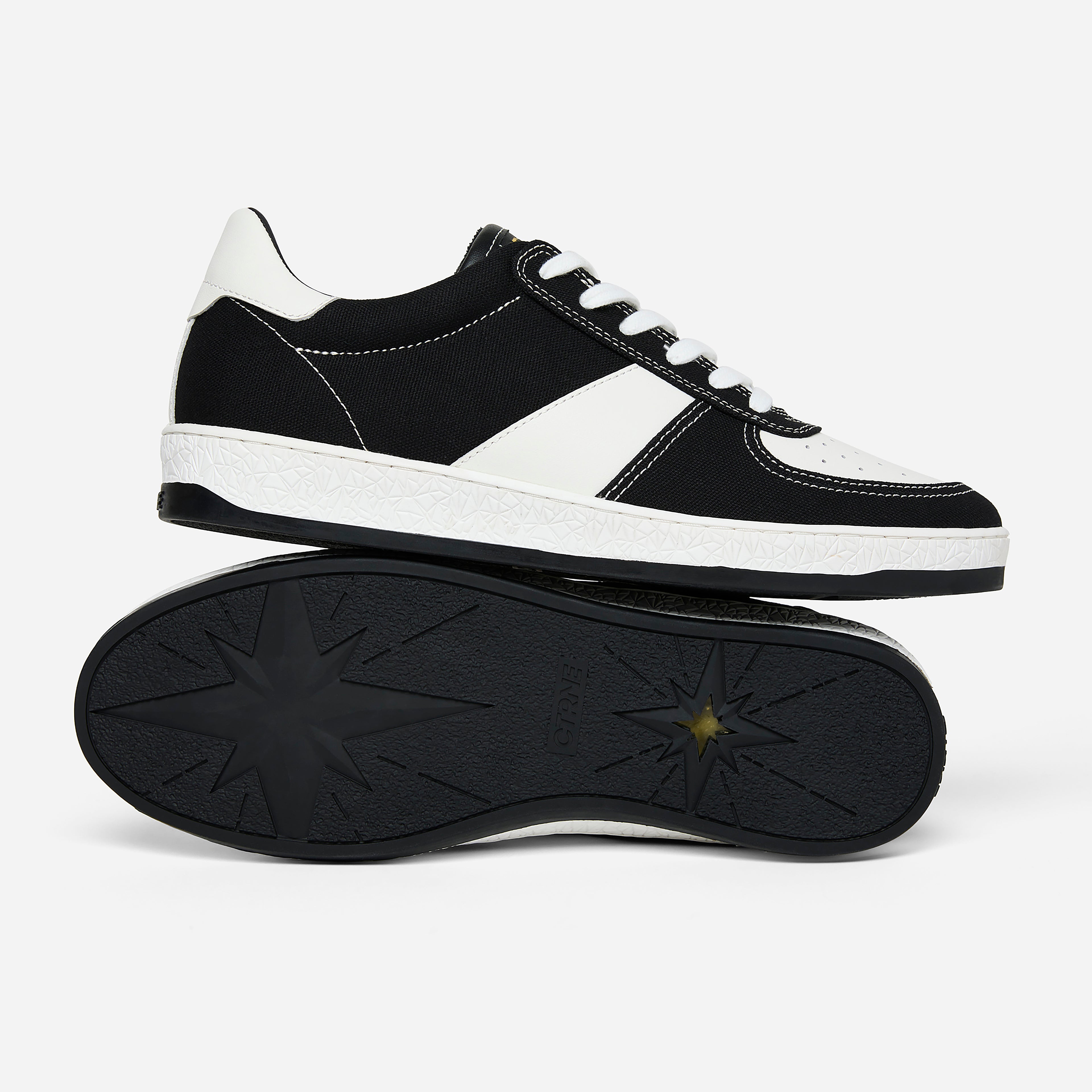 Geode Manifest Sneaker Schwarz/Weiß/Canvas Damen