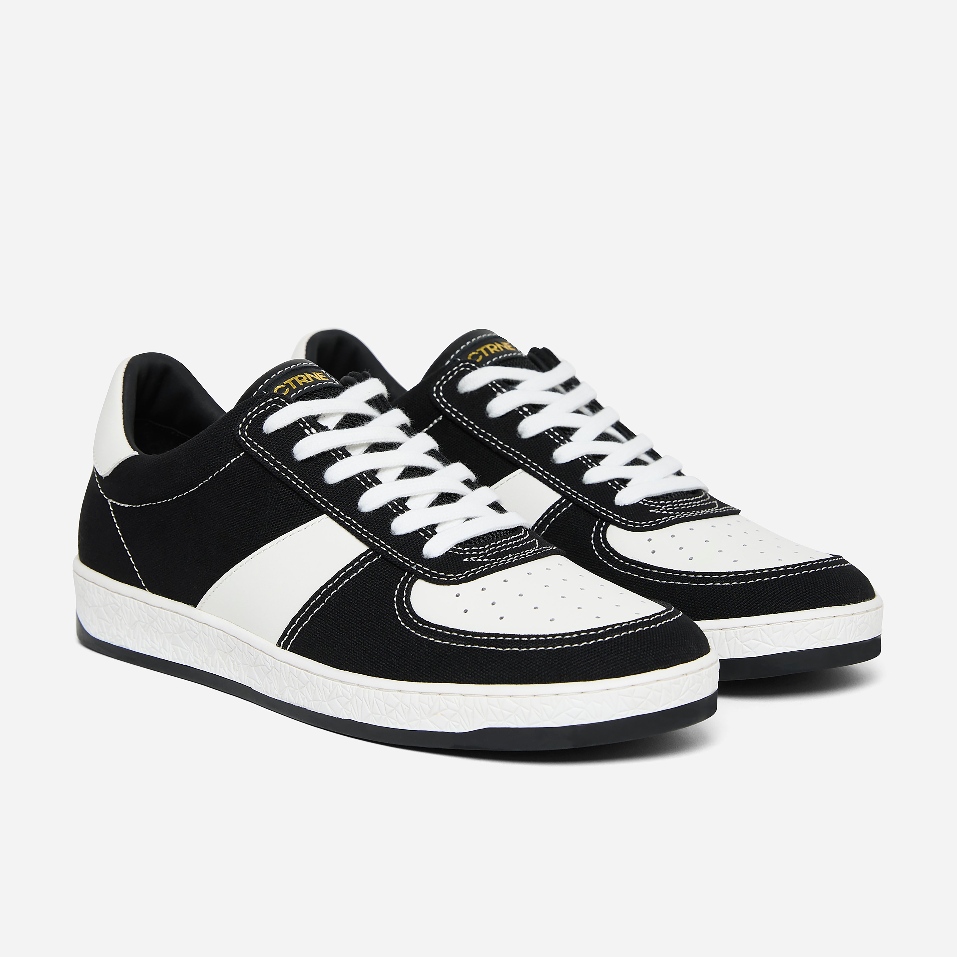Geode Manifest Sneaker Schwarz/Weiß/Canvas Damen