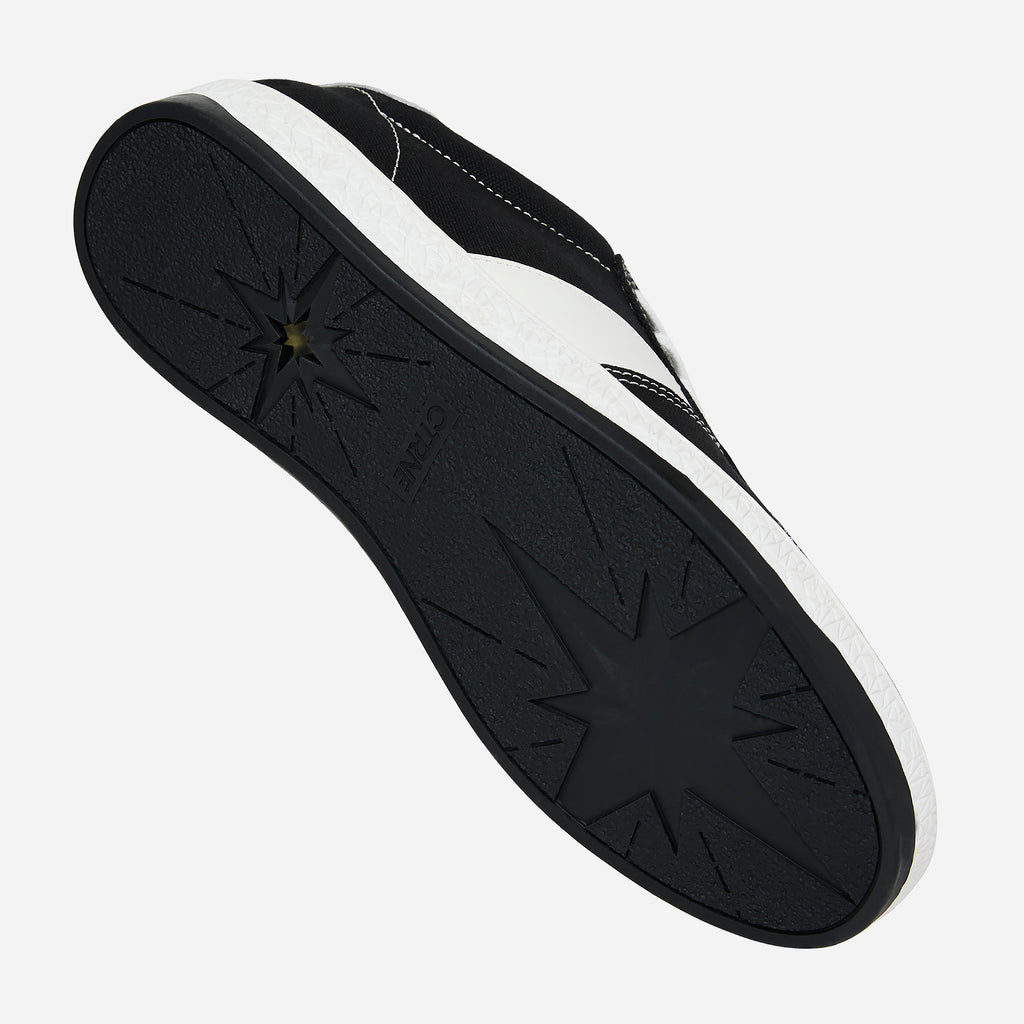 Geode Manifest Sneaker - Black/White/Canvas