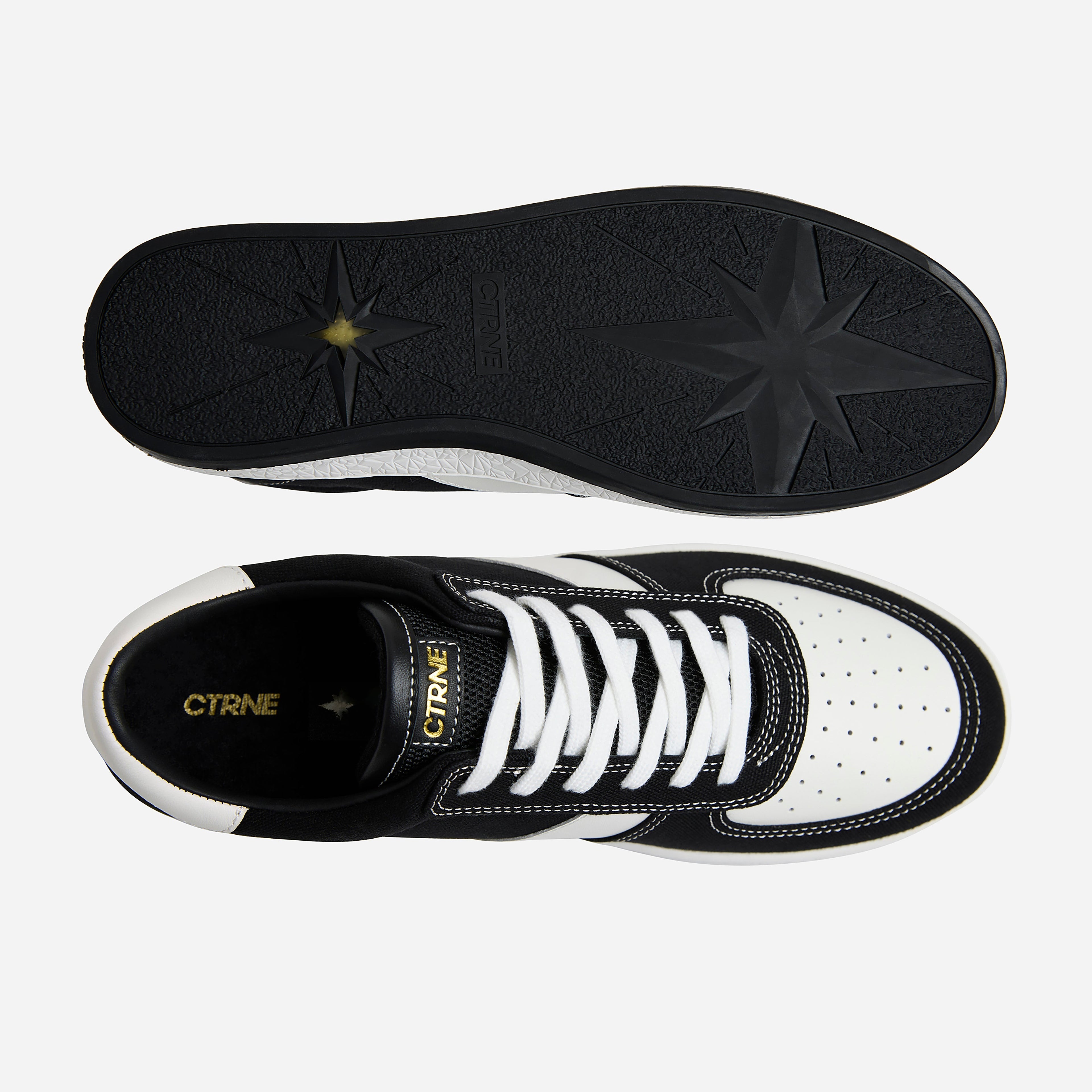 Geode Manifest Sneaker Schwarz/Weiß/Canvas