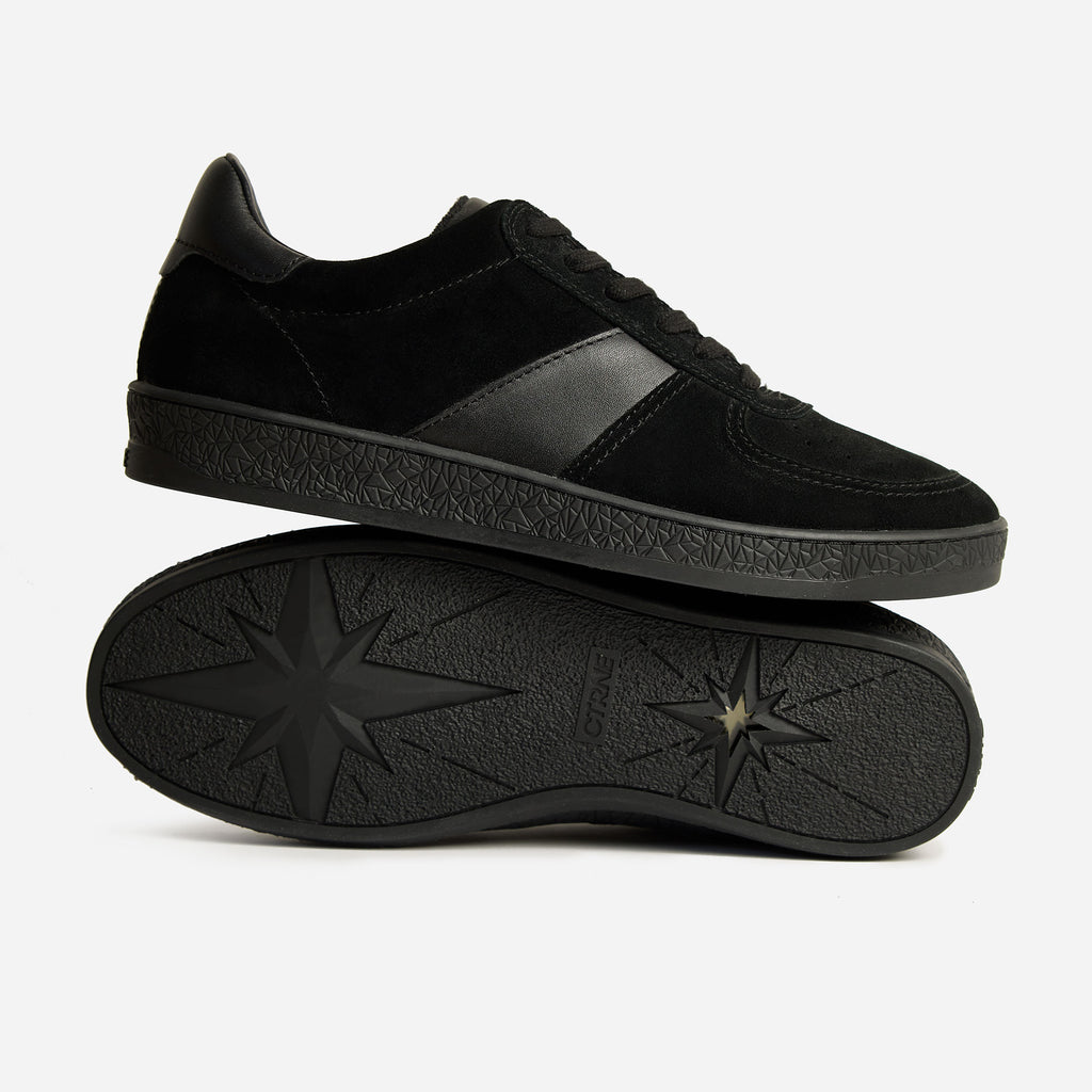 Geode Manifest Sneaker - Black/Black/Suede