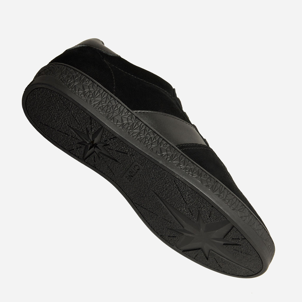 Geode Manifest Sneaker - Black/Black/Suede
