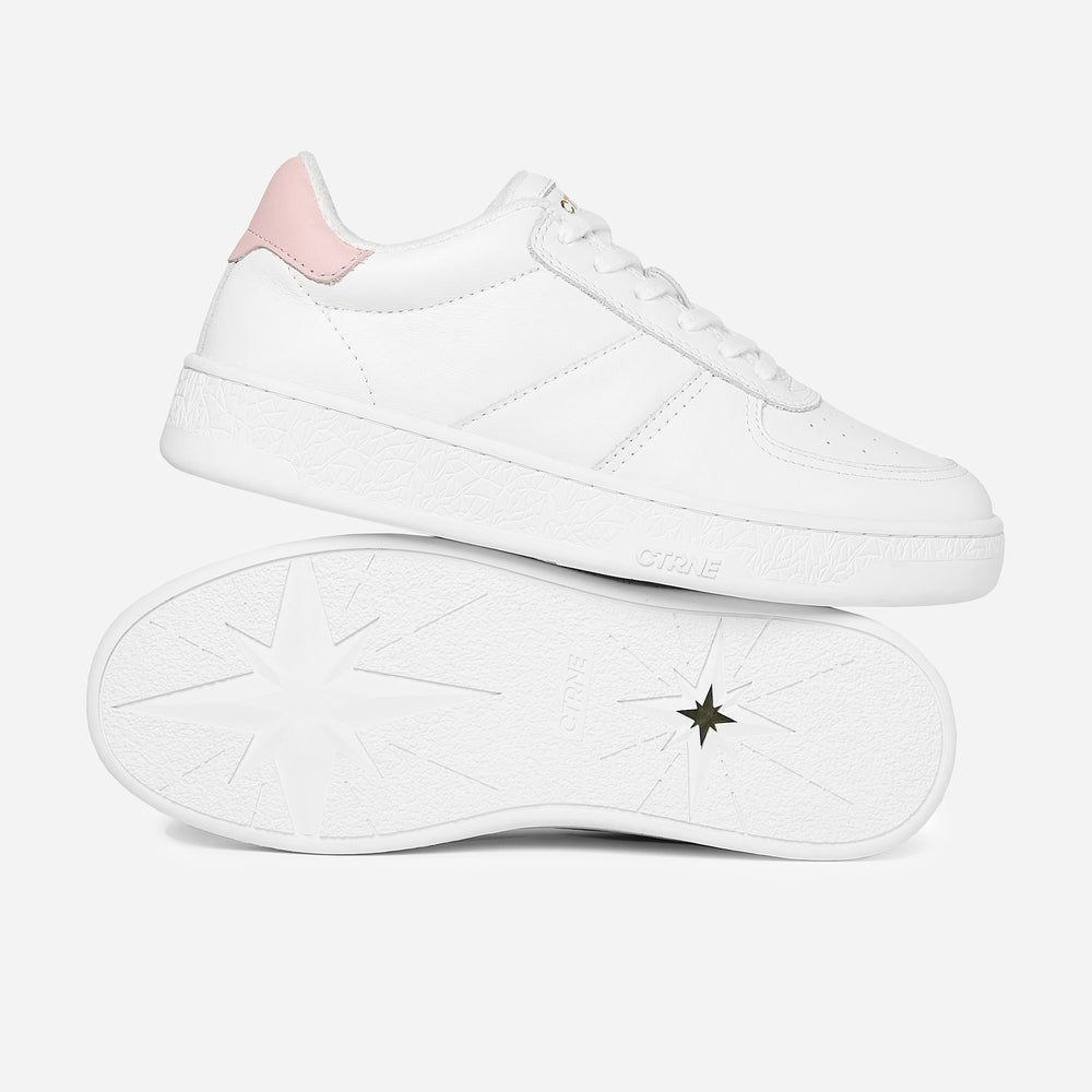 Zapatillas Geode Manifest en color blanco y piel para mujer