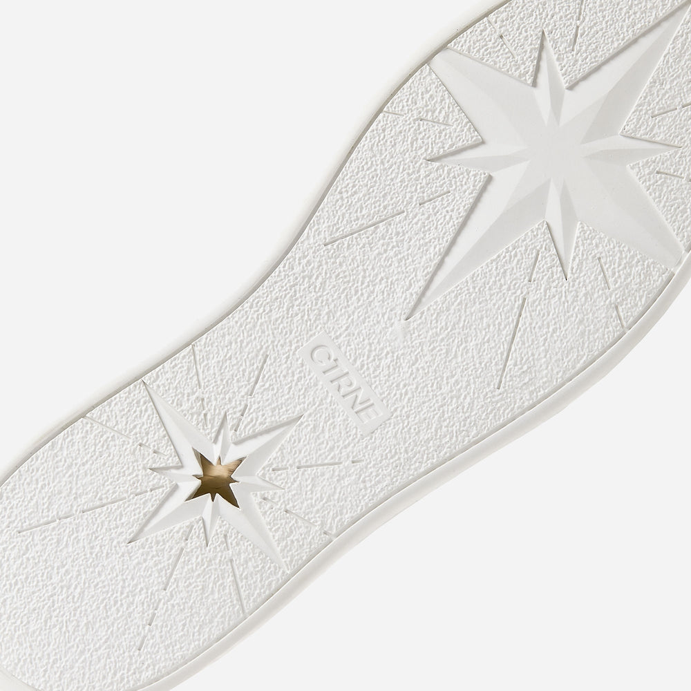 Zapatillas Geode Manifest en color blanco y piel para mujer