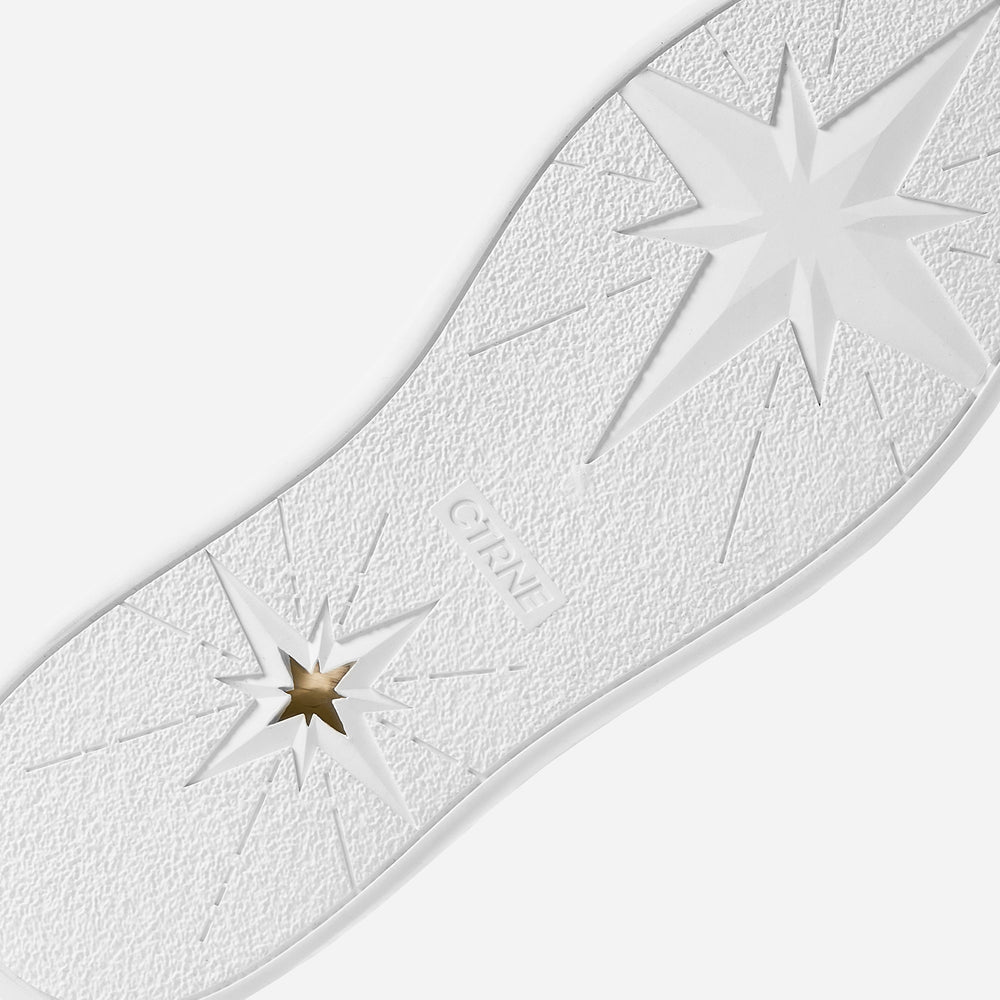 Geode Manifest Sneaker in White/Leather Ladies