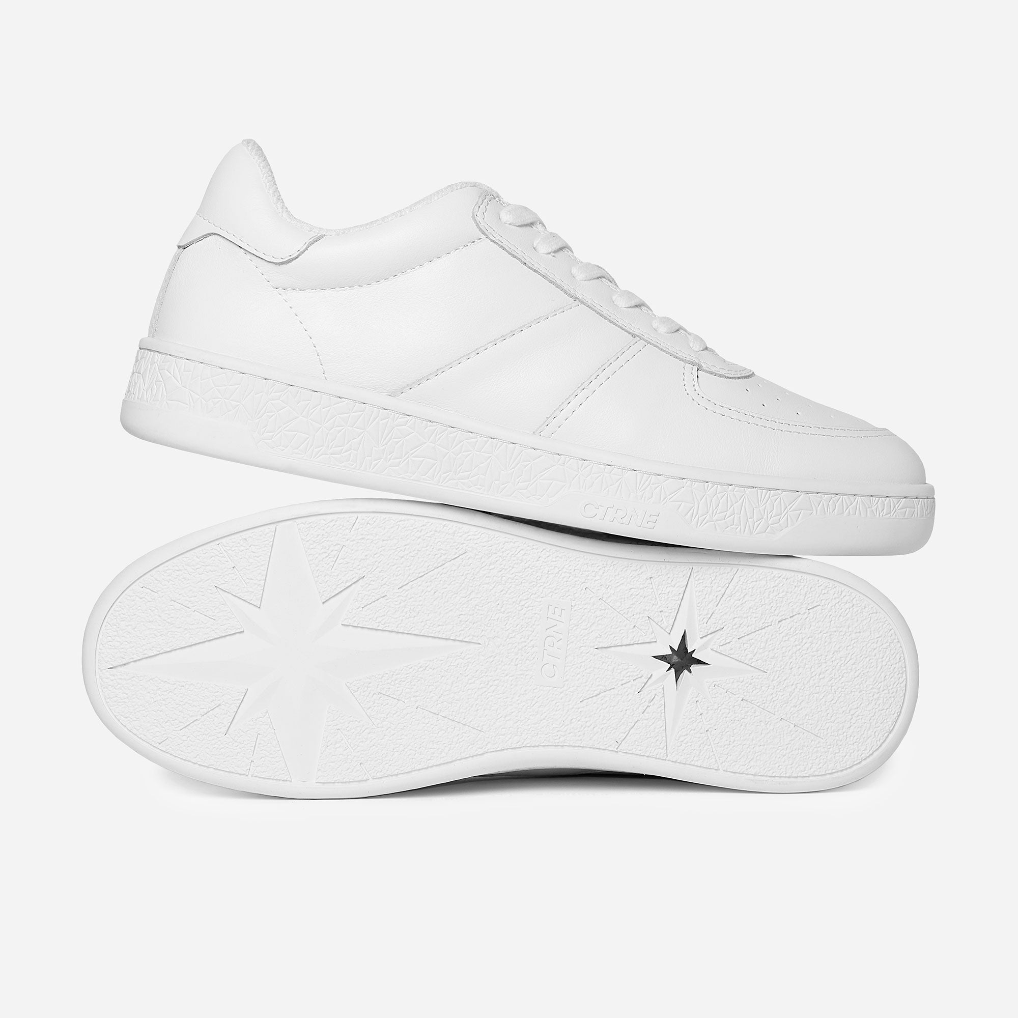 Geode Manifest Sneaker in Weiß/Leder