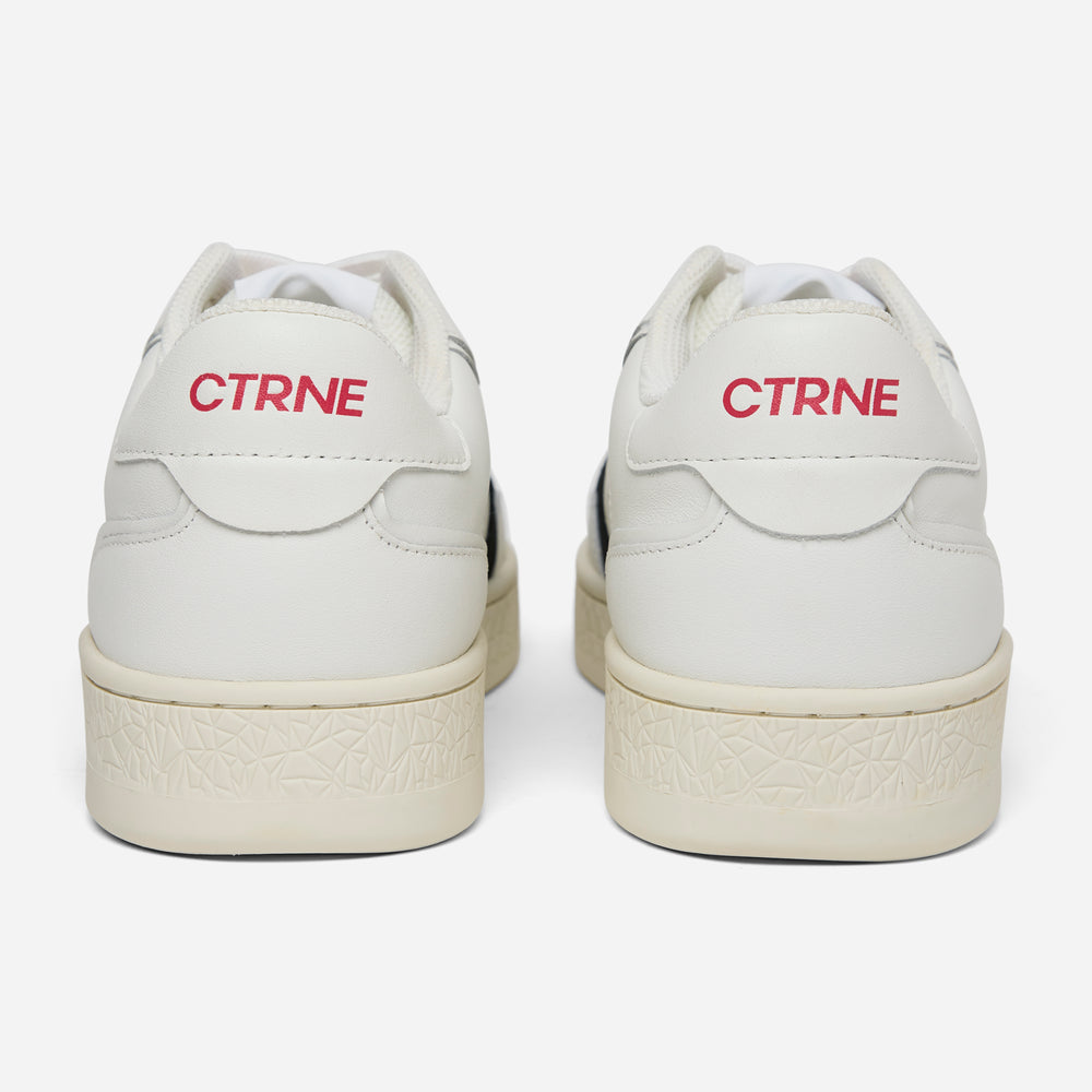 Zapatillas Orgonite Manifest para mujer, color blanco, negro, rojo y cuero