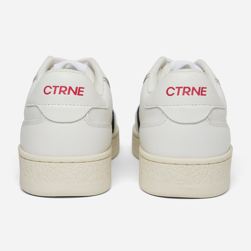 Orgonite Manifest Sneaker - White/Black/Red/Leather - Ladies