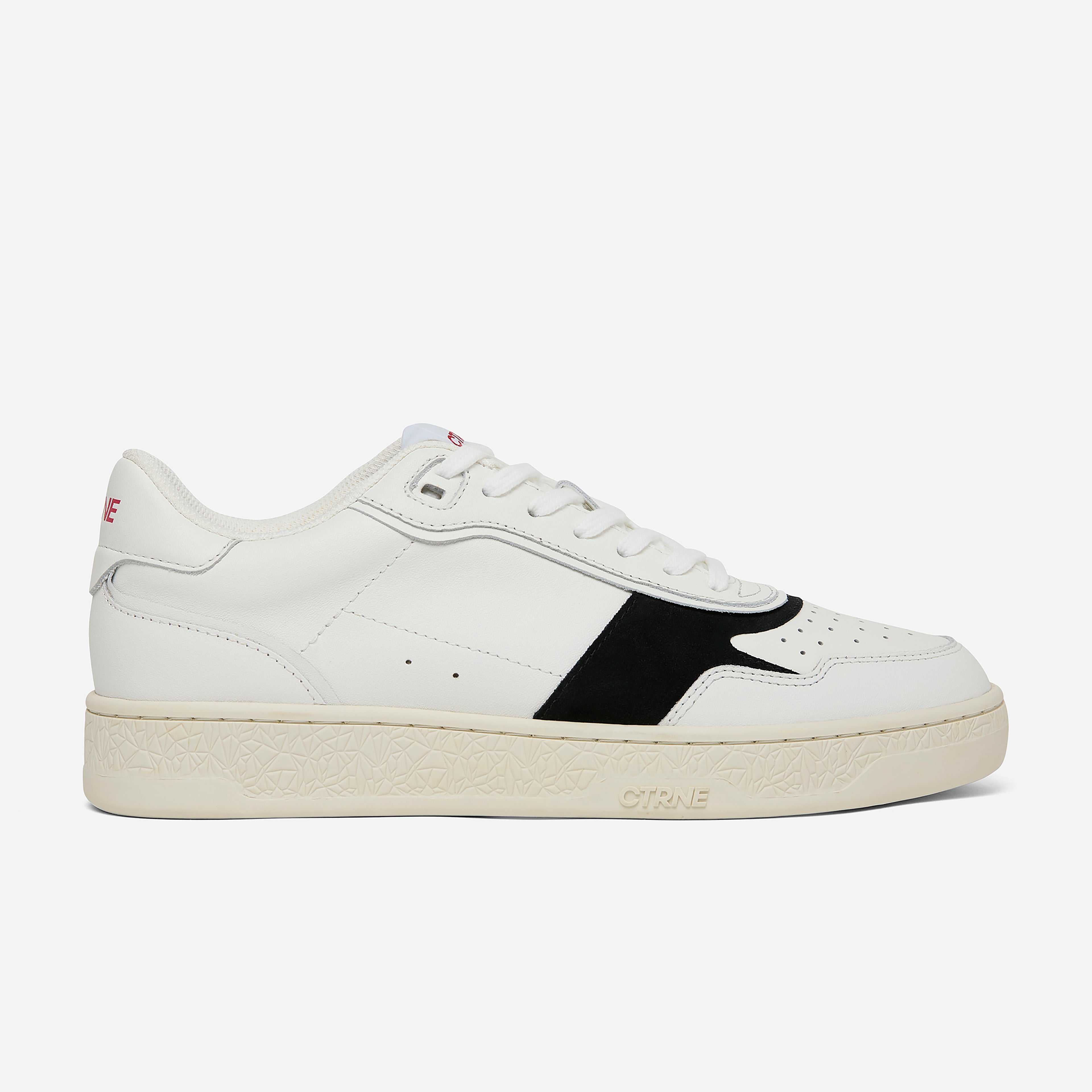 Orgonite Manifest Sneaker - White/Black/Red/Leather - Ladies