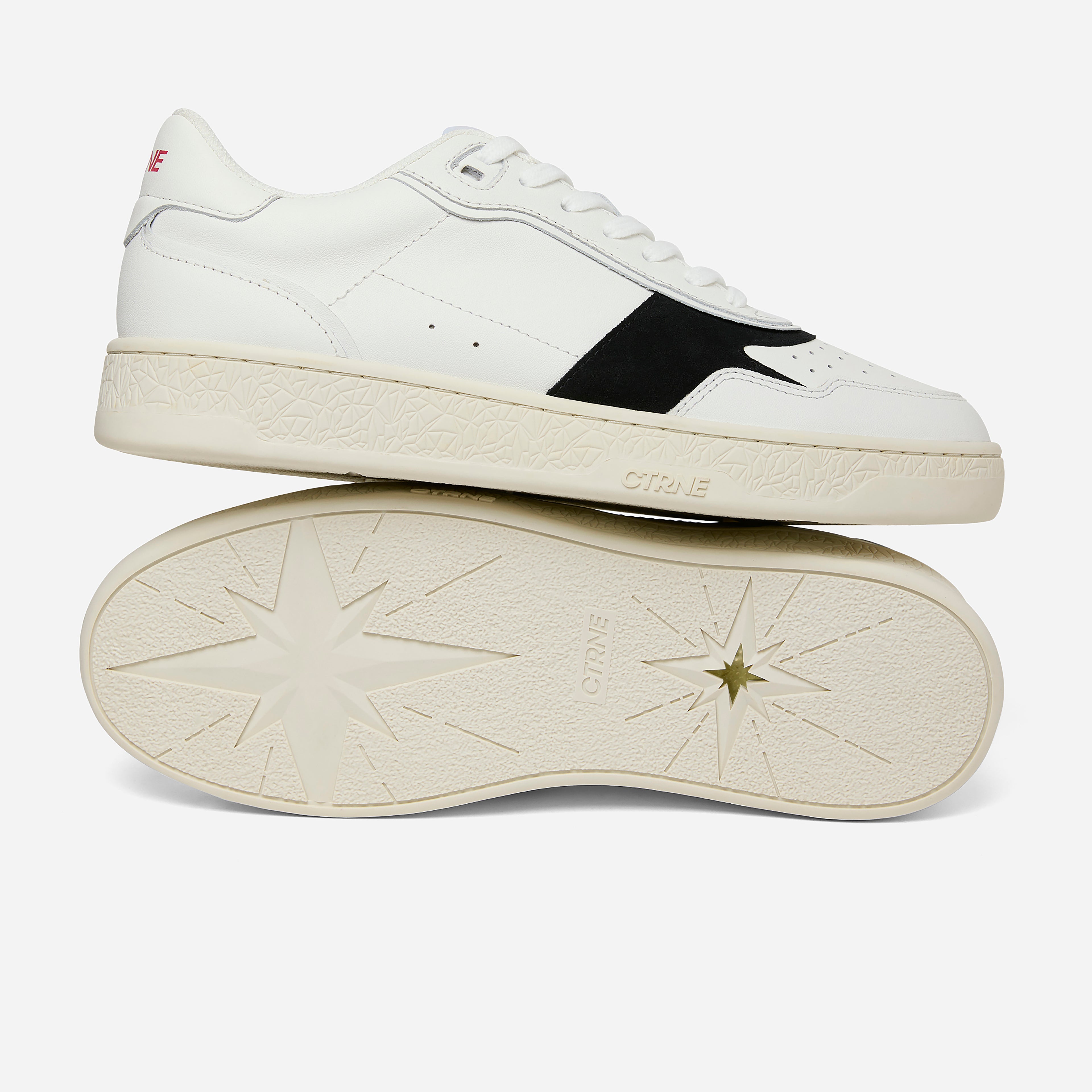 Orgonite Manifest Sneaker - White/Black/Red/Leather
