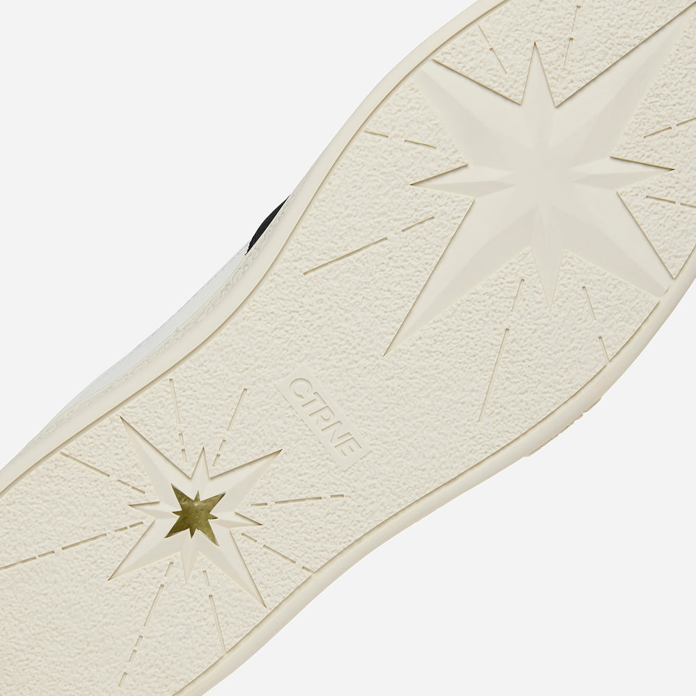 Zapatillas Orgonite Manifest para mujer, color blanco, negro, rojo y cuero