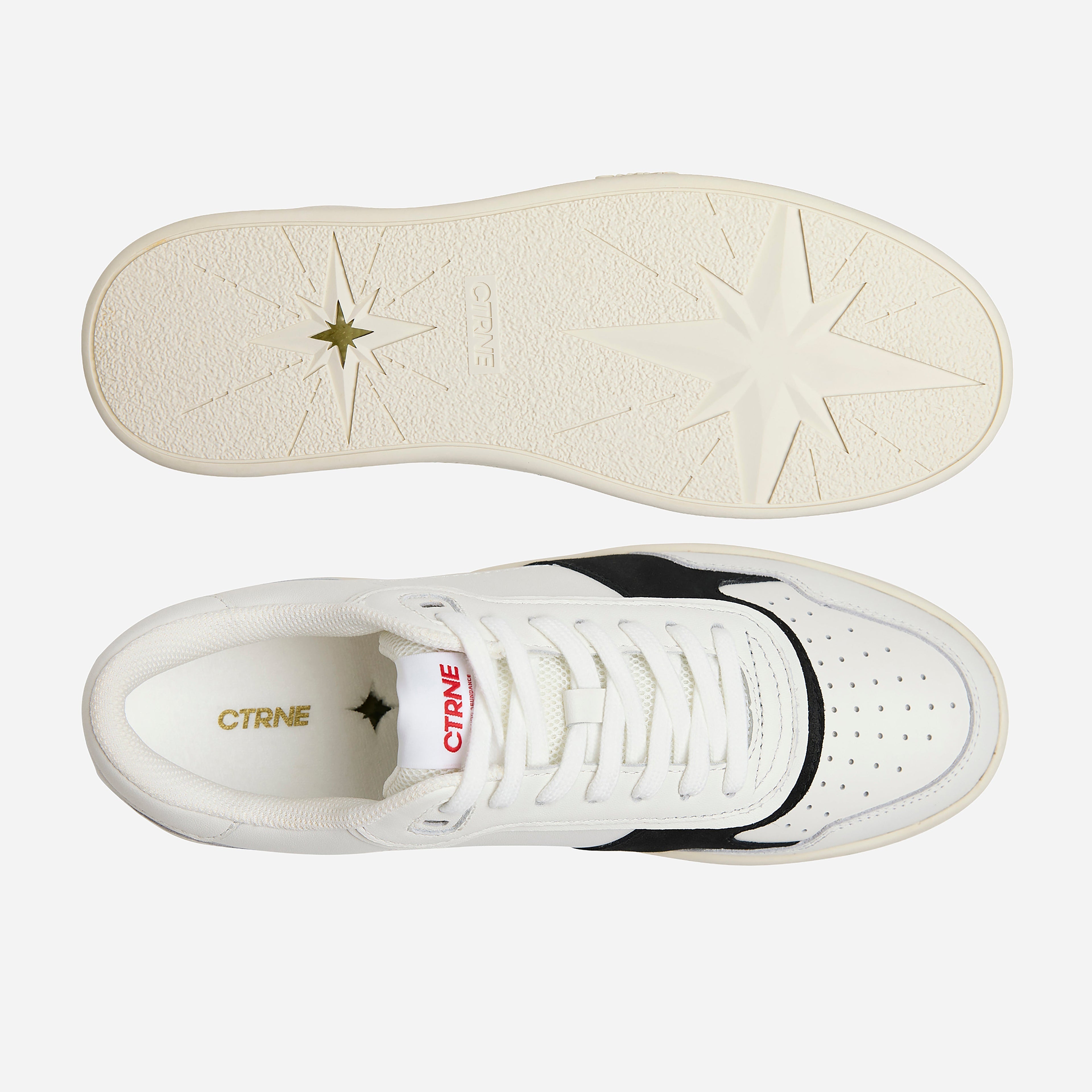 Orgonite Manifest Sneaker - White/Black/Red/Leather